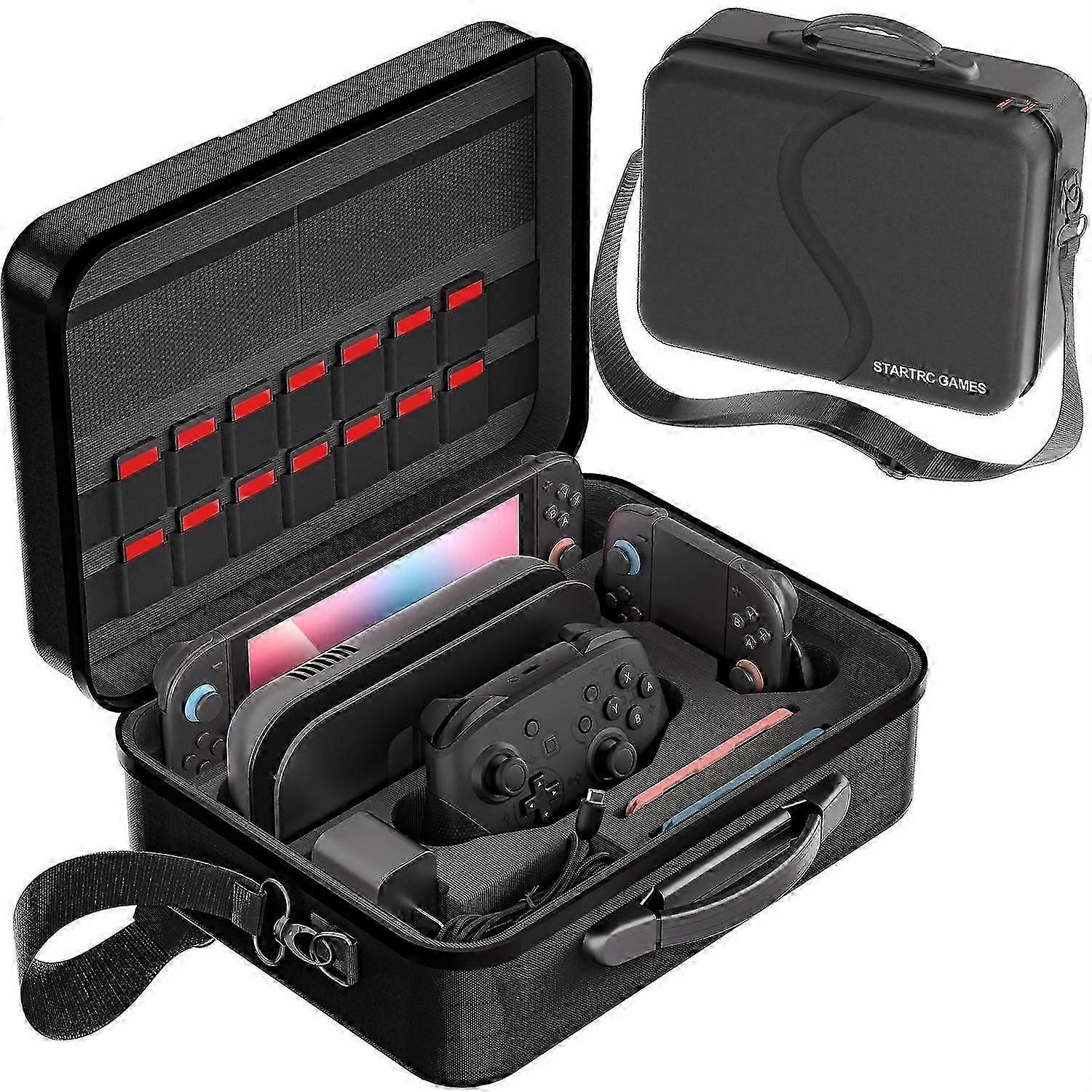 STARTRC GAMES For Nintendo Switch 2 Storage Case Multi-Functional Travel Carrying Bag with Shoulder