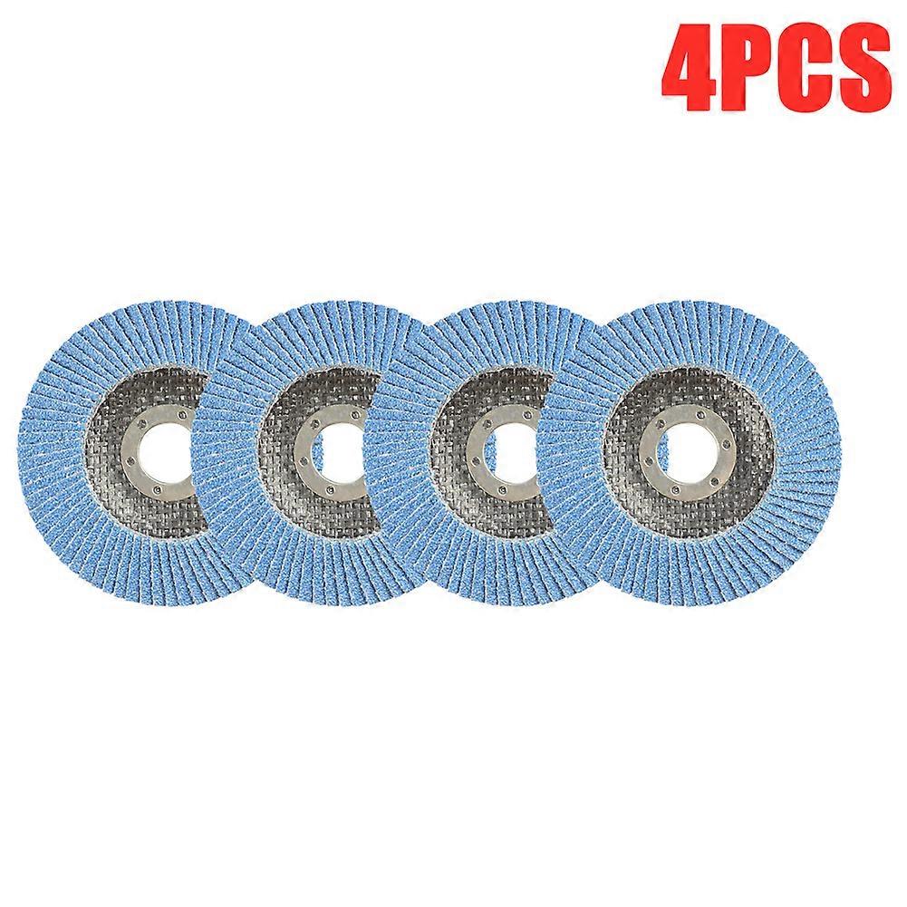 4PCS Flap Discs Sanding Discs 4.5-Inch 40/60/80/120 Grit Grinding Wheel Blade DIY Hobbyists Abrasive Tool Angle Grinder Sanding