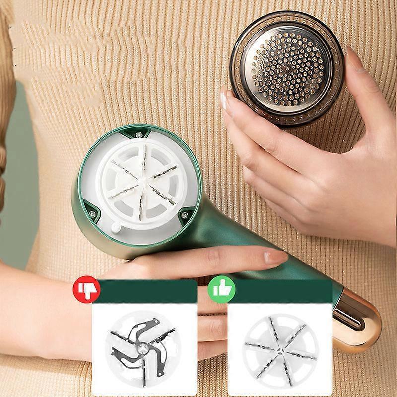 2 in 1 Electric Hair Trimmer Stickers Fabric Shaver Rechargeable Remover with Lint Remover Roller Handheld Razor for Home
