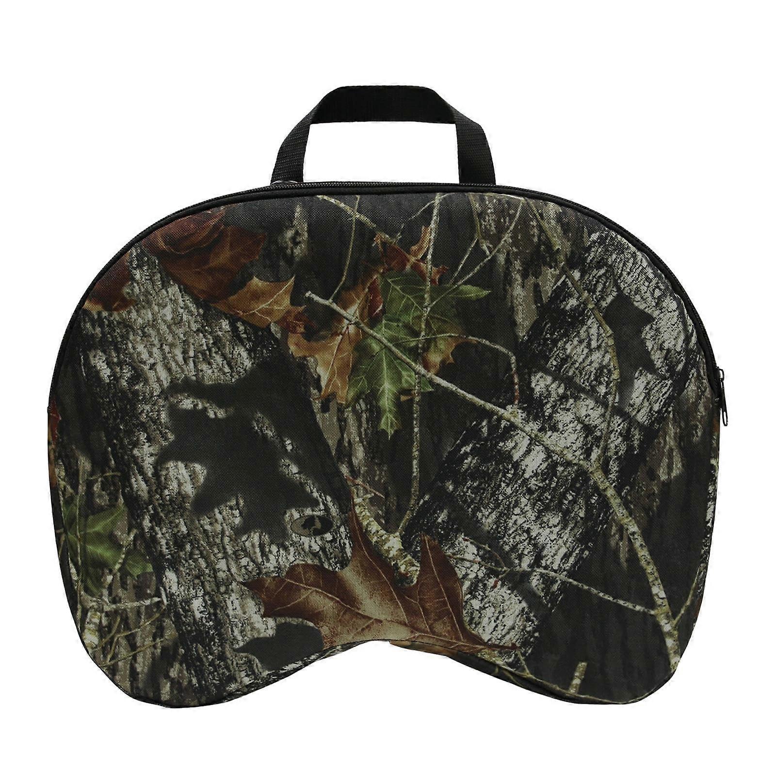 Hunting seat cushion with carrying handle for outdoor use, suitable for garden and picnic, black
