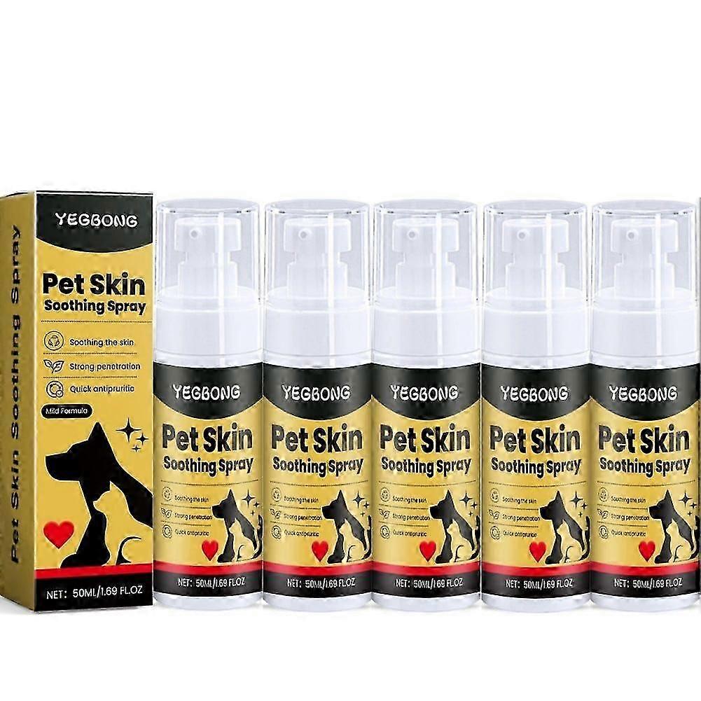 بخاخ جلد الأليفة للكلاب والقطط مهدئ ومنظف
