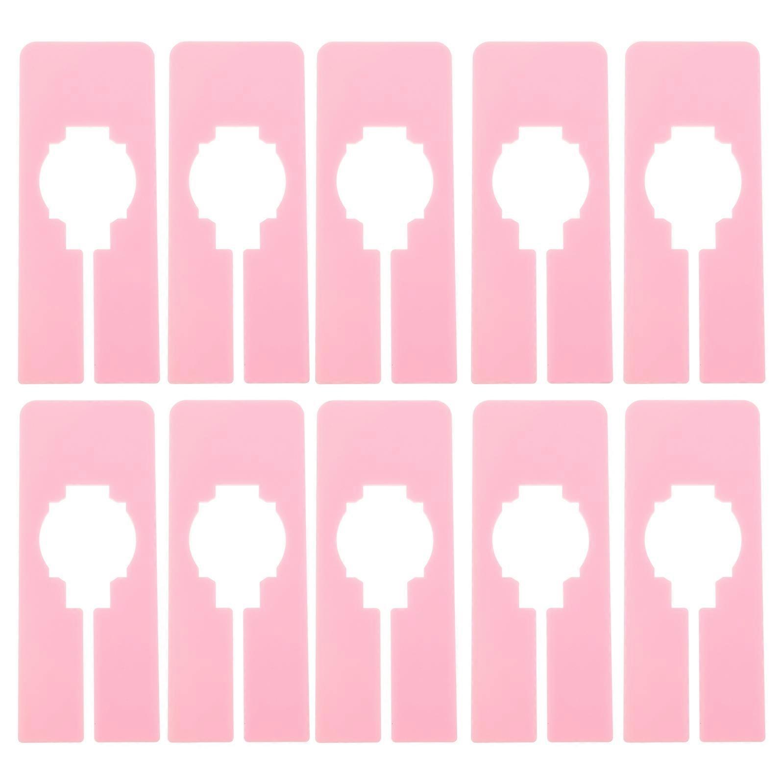 10 Pcs Rectangular Closet Dividers Labels for Clothing Racks Organize Hanging Clothes at Home & Retail, Keep Wardrobe Neat & Sorted
