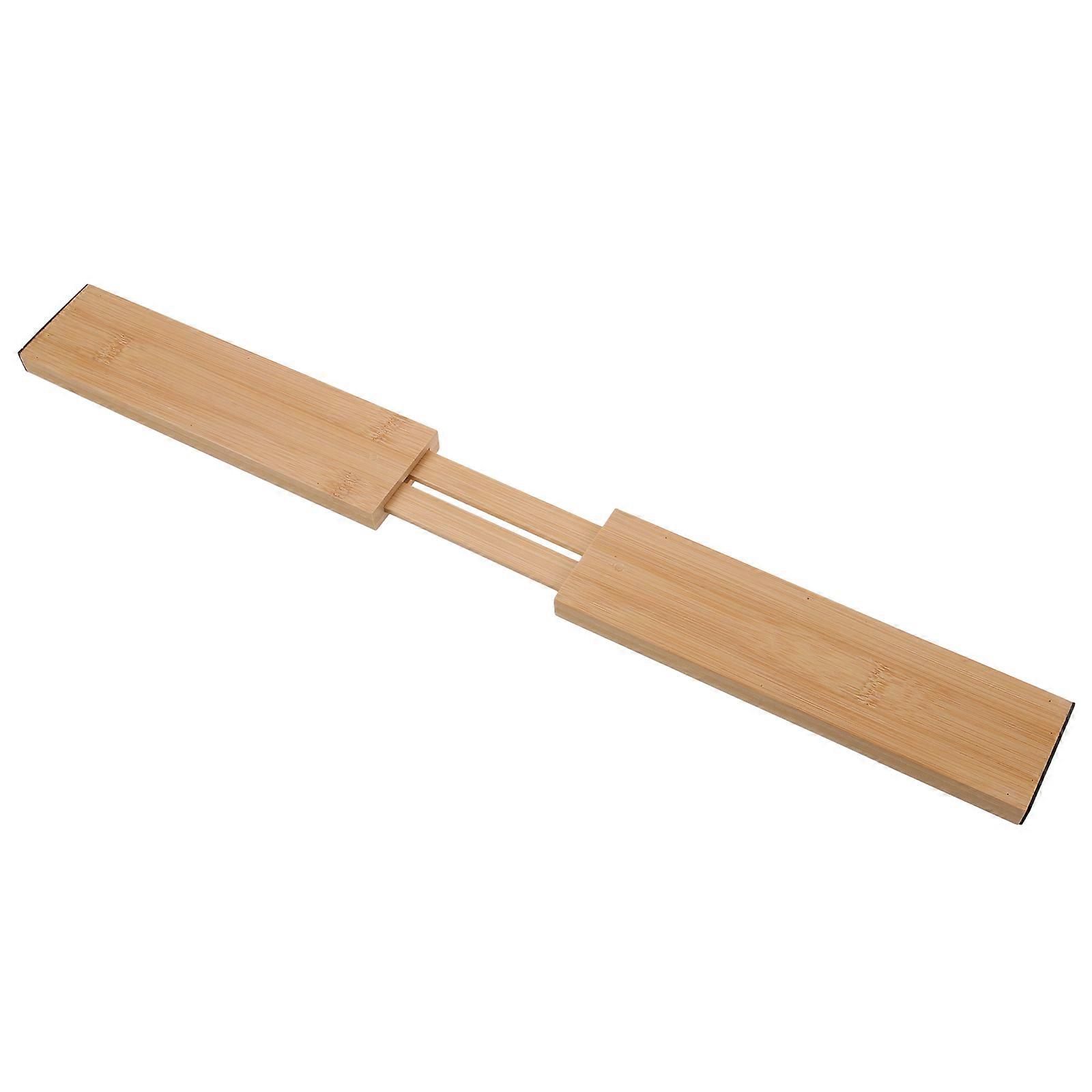 Bamboo Drawer Organiser, Sturdy Retractable Separator for Kitchen Storage