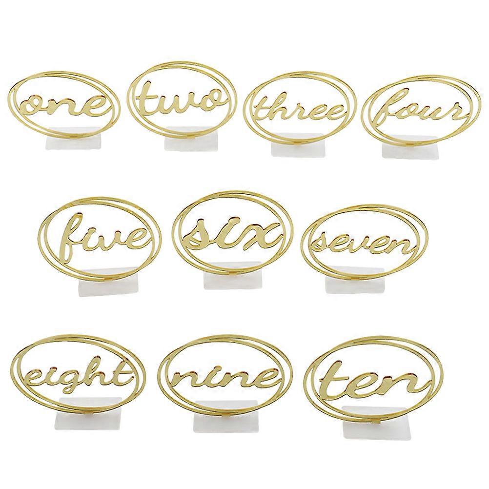 Table Number Indicators, Round Shaped Acrylic Enhancing Wedding Decor, Robust Construction