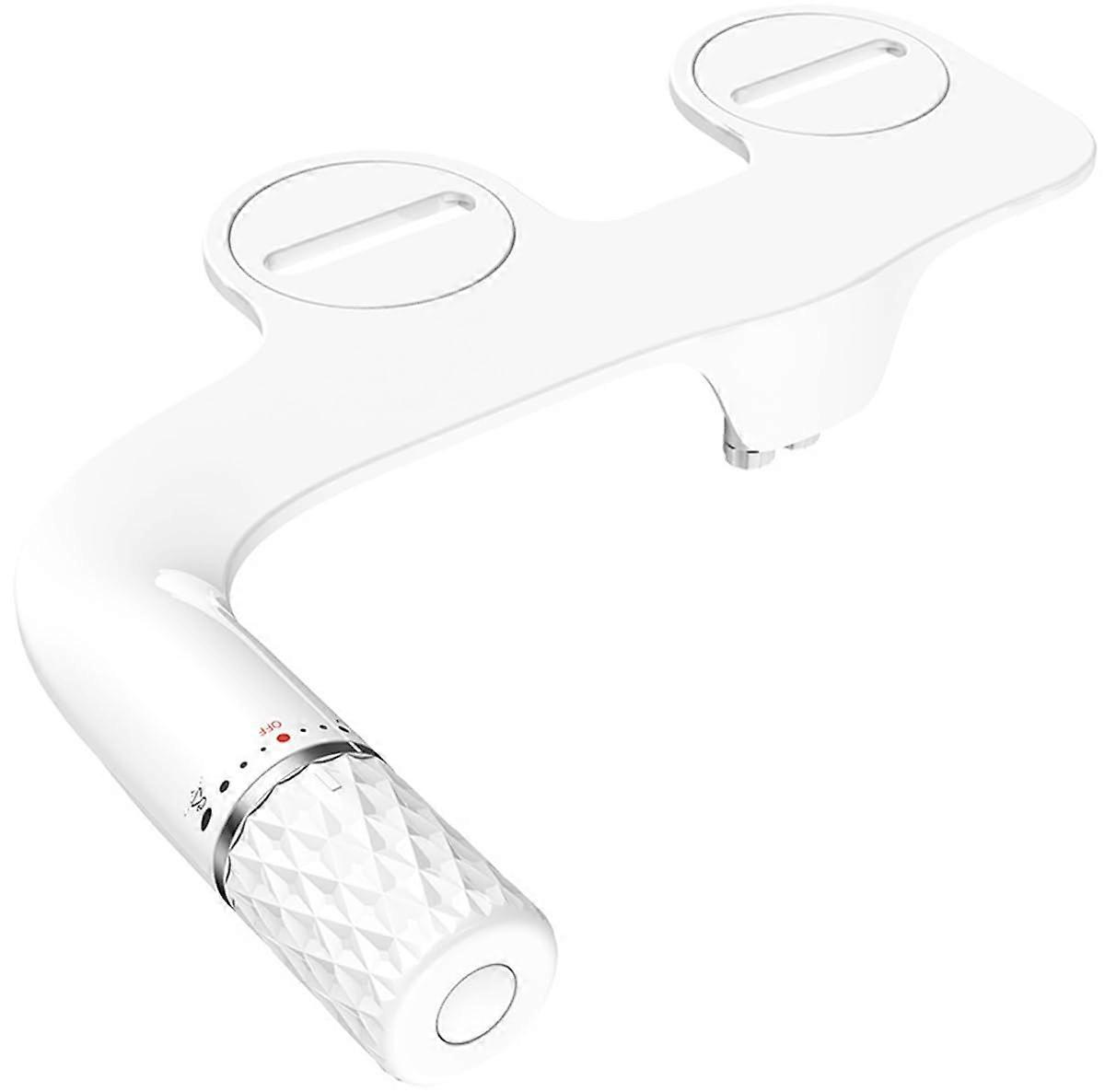 Cold Water Bidet Insert for Toilet Bidet NonElectric Double Nozzle Fresh Water Sprayer Bidet for Toilet Seat Attachment Back/Female Cleaning