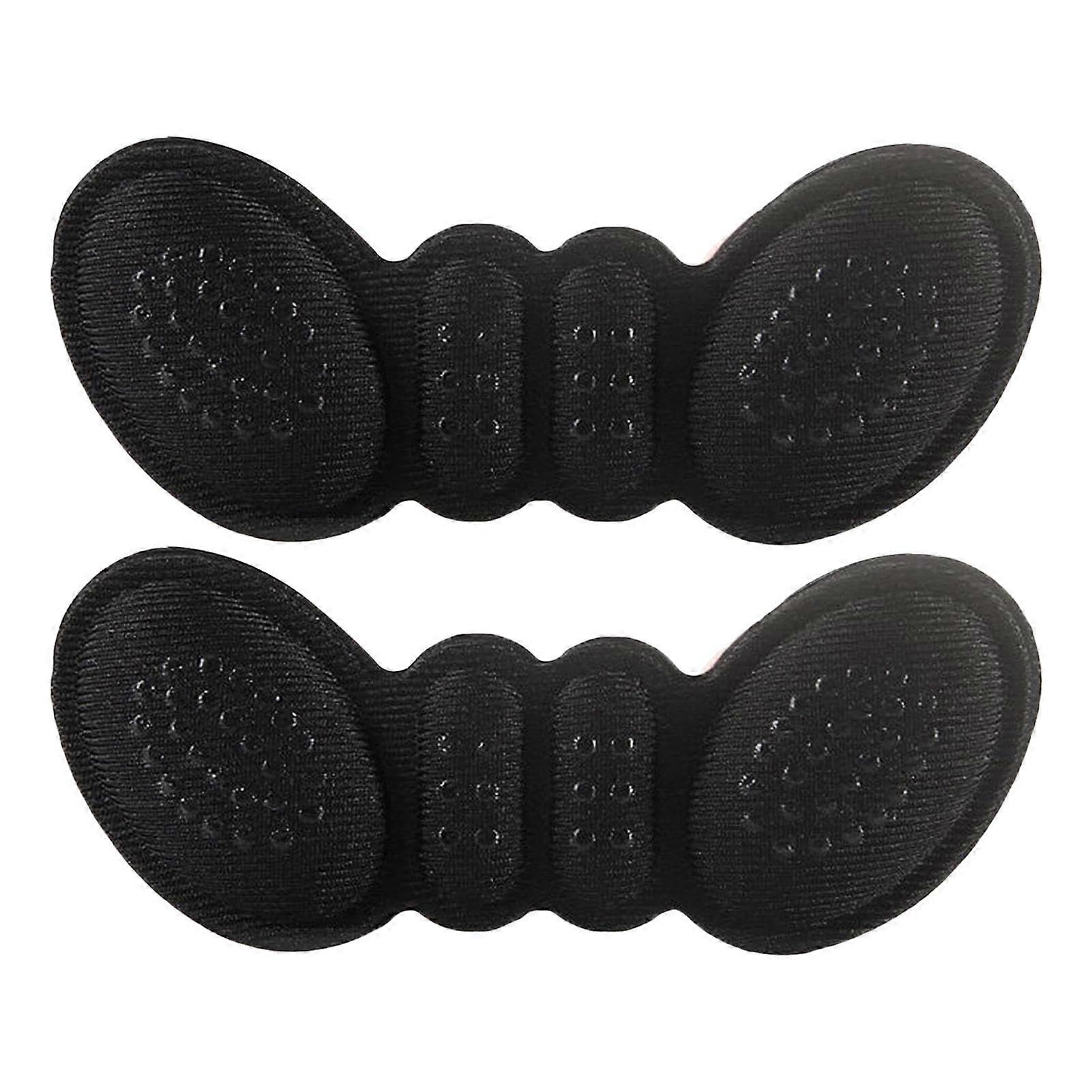 Heel Cushion Inserts for Women, Reusable Comfortable Heel Pads, Black Heel Grips for Oversized Shoes