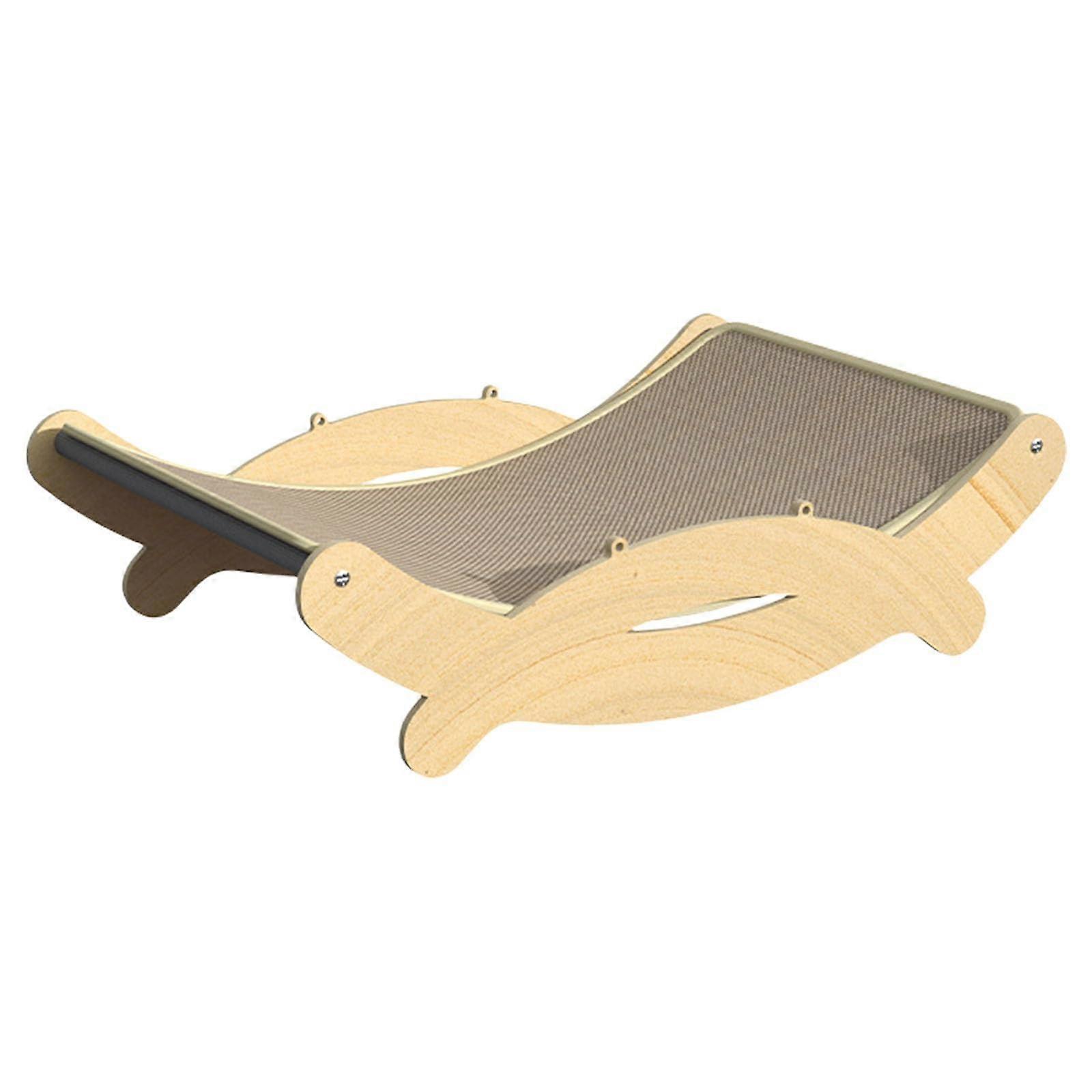 Sisal Kedi Şezlong Pedi, Kompozit Tahta, Kedi Mobilyaları, İç Mekan Eğlencesi için Tırmalama Tahtası, Yengeç Şezlong L