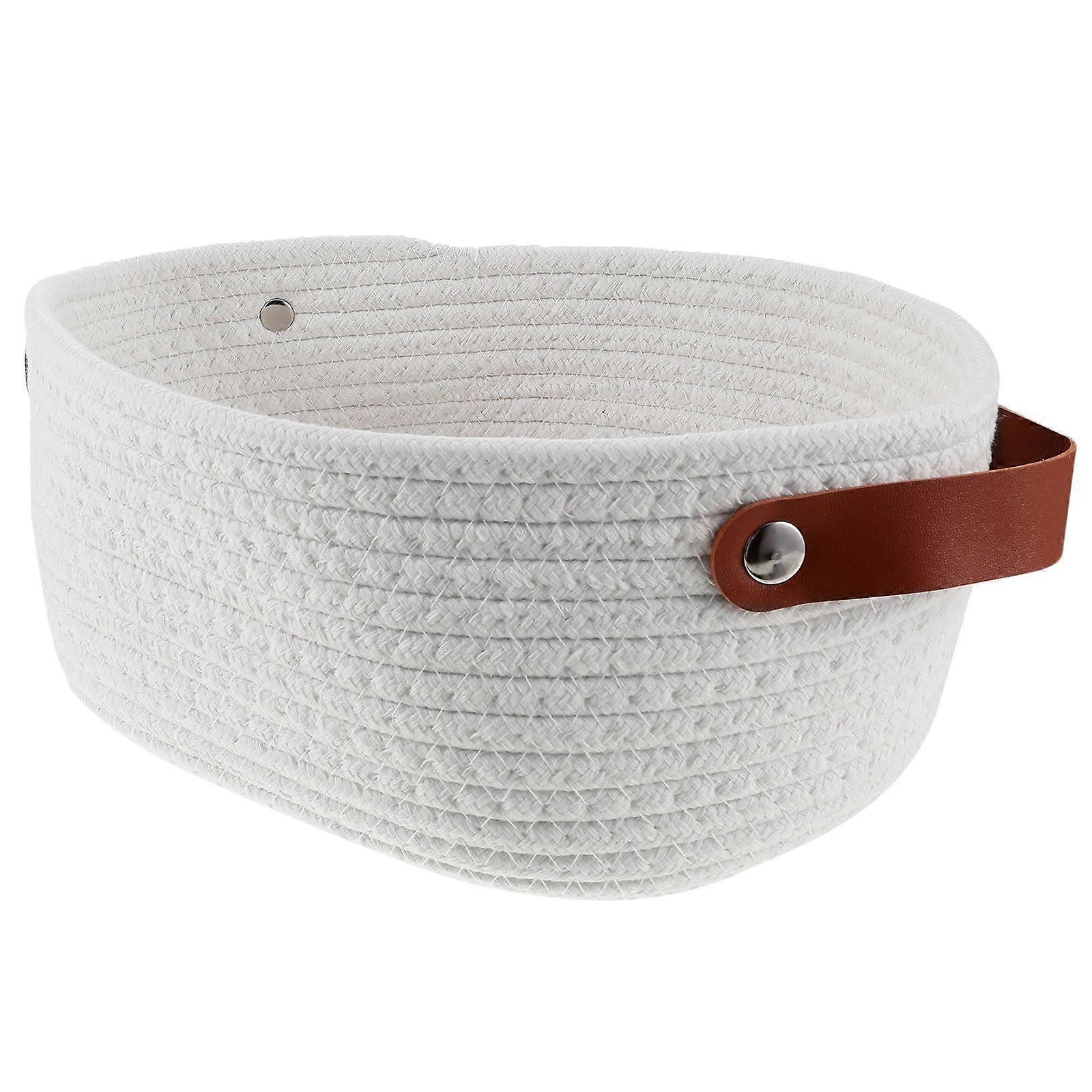 Cotton Rope Container For Organizing Home Essentials Ideal For Decorative Purposes 1Set