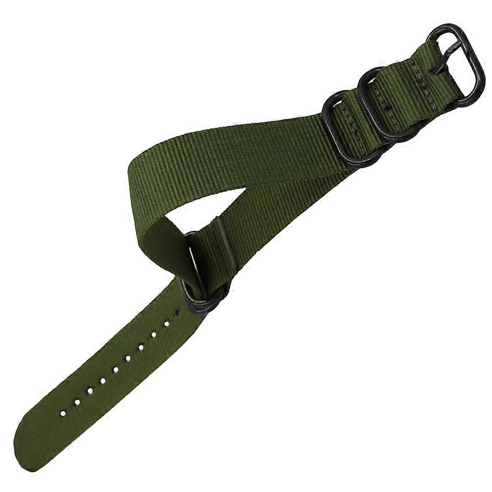 Canvas Watch Band For Men And Women Daily Use Ergonomic Replacement Watch Strap 1Set Green