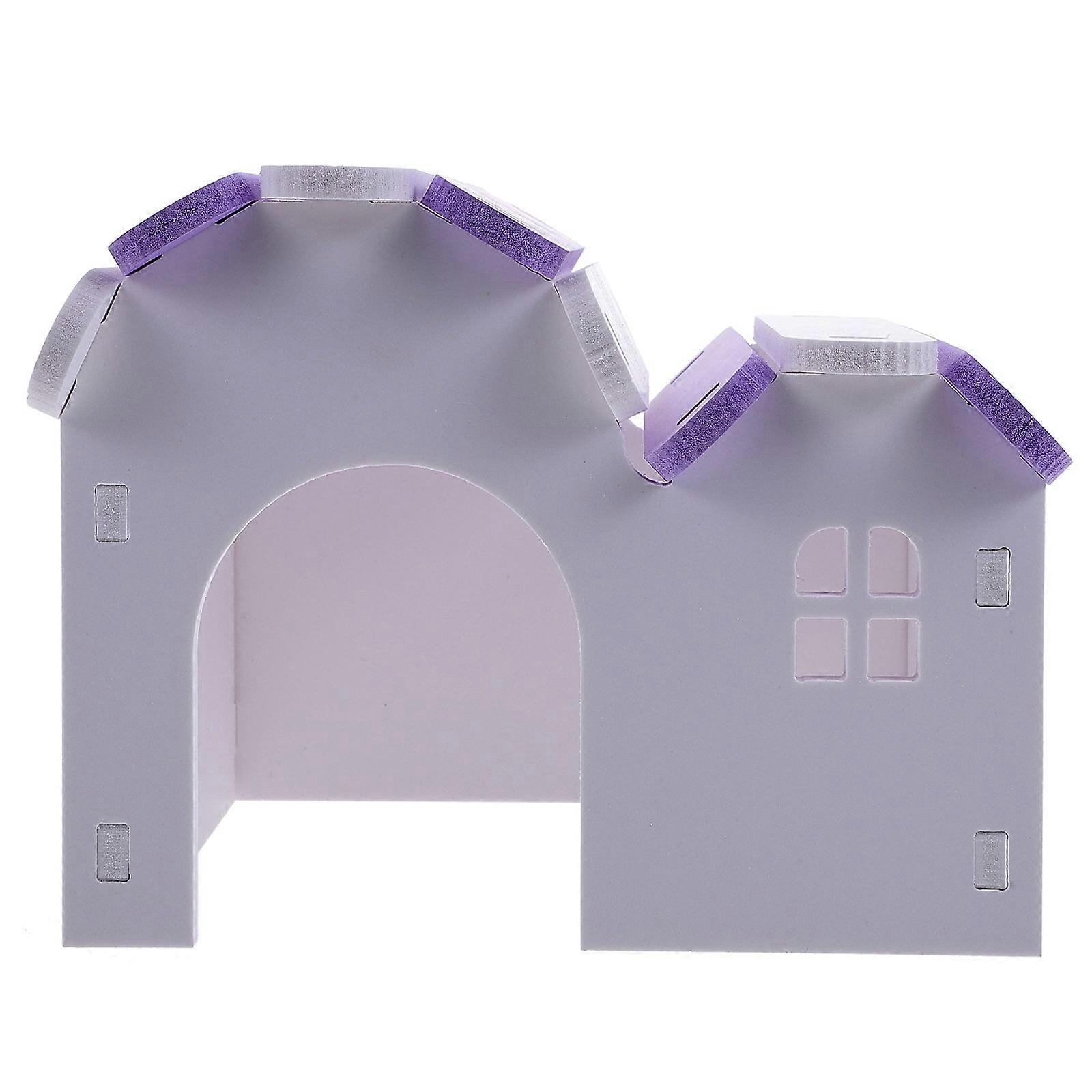 Hamster Hiding Place Small Hamster House Suitable For Small Pets Owners Material Multi-Layer Design 1Pack