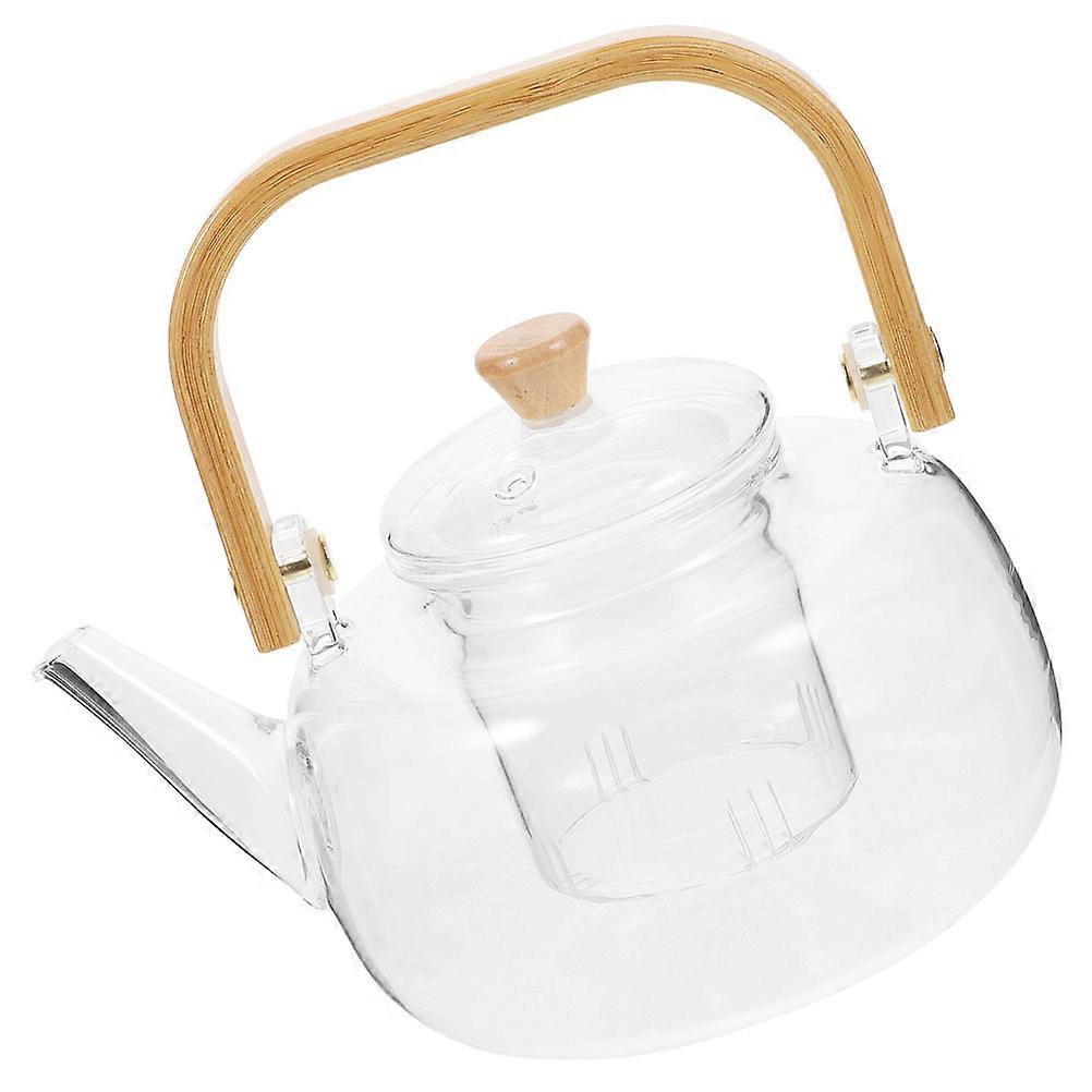 Transparent Glass Teapot with Infuser for Making Hot Tea Coffee Safe Borosilicate Material 3.5L
