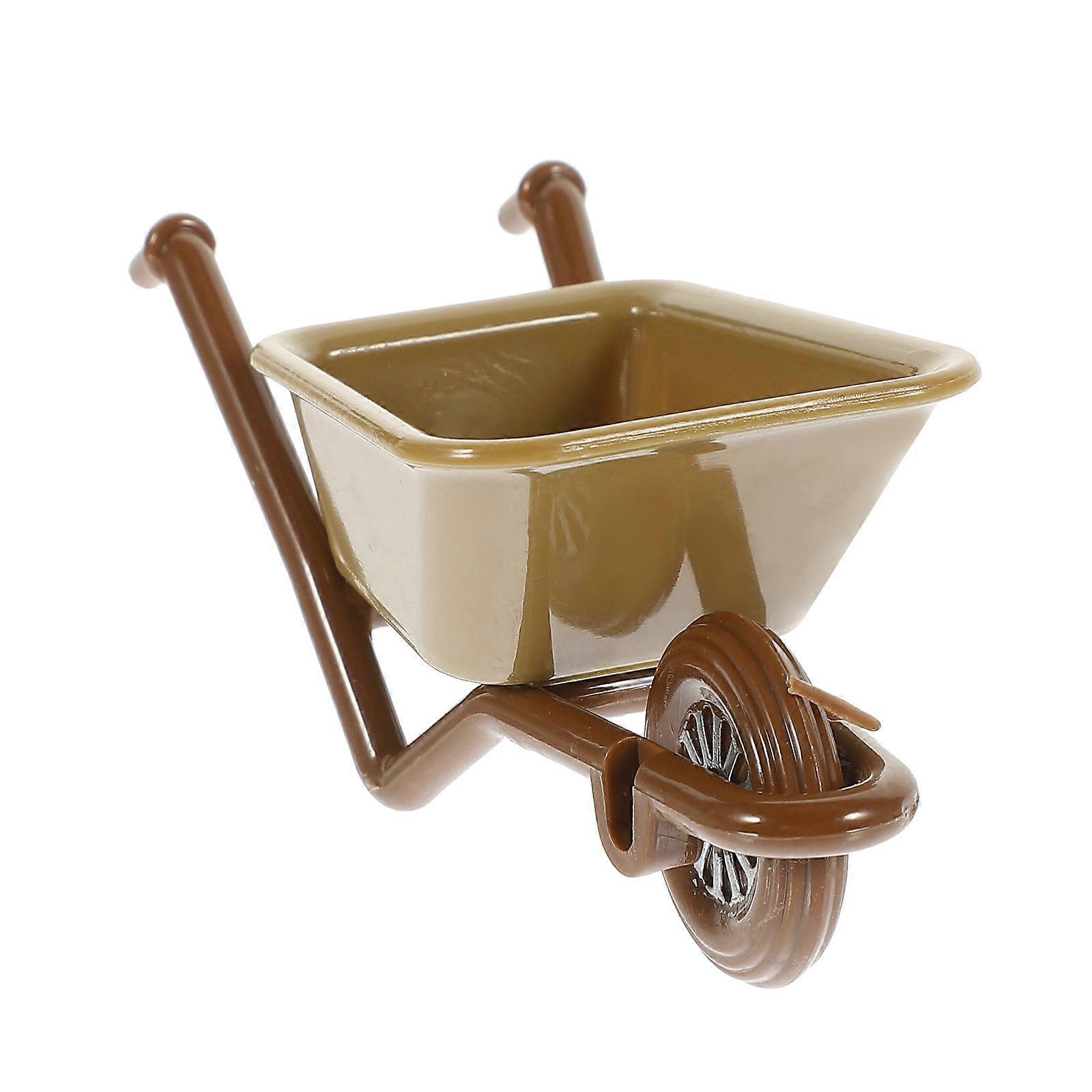 Miniature Farm Cart Ornament for Home Decor – Creative Mini Trolley Model for Landscape Display, Random Color