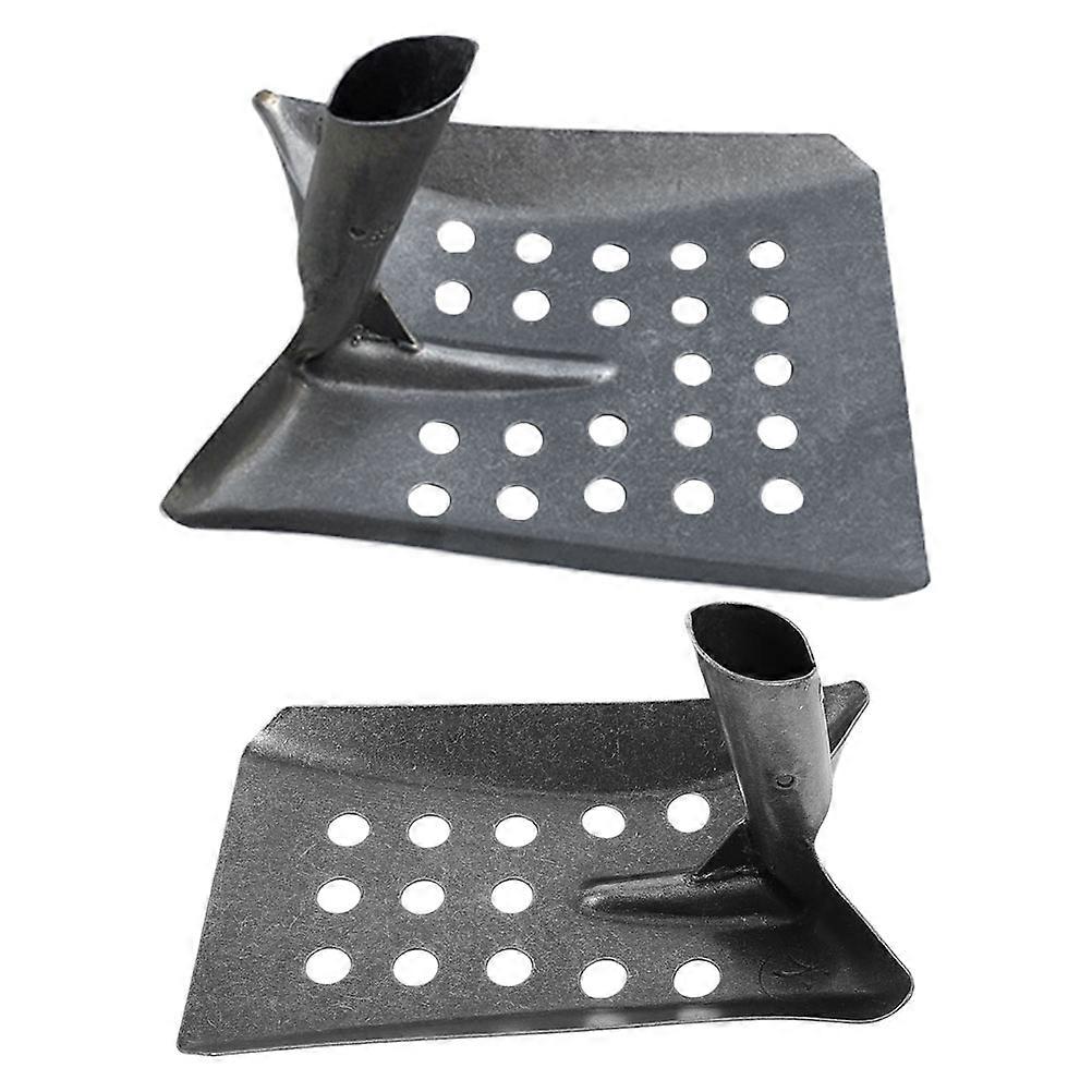 Drain Sifting Drain Cleaning Tool Drainage Ditch Cleaning Wear Resistant Steel Multi-Hole Design 2Pcs