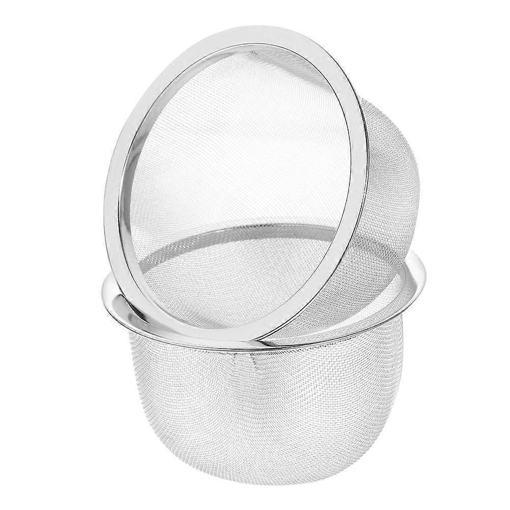 Fine Mesh Tea Infuser 2Pcs Stainless Steel Strainer Designed For Brewing Loose Tea In Teapots And Kettles