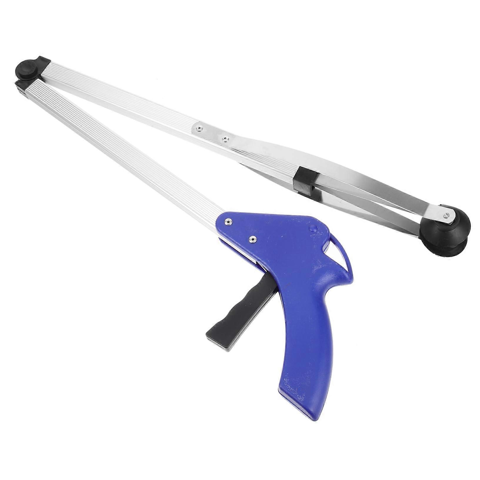 Garden Waste Pliers - Magnetic Leaf Grabber Pickup Tool, Plastic Rake Sweeper Cleaner for Rubbish Collection and Weeding