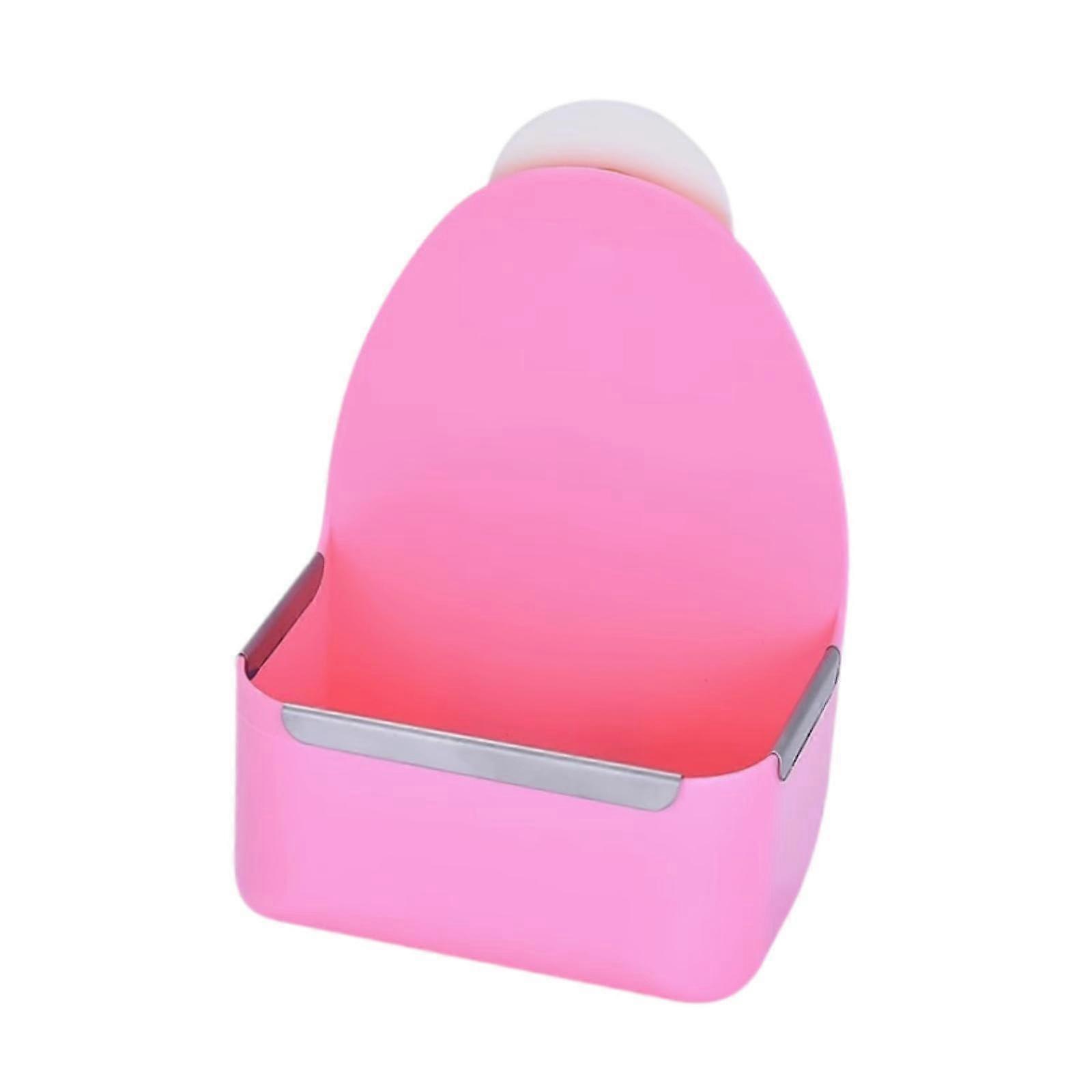 Hay feeder for guinea pigs, grass frame, rack, accessories, feed container, easily refillable feed basket, food bowl for, pink