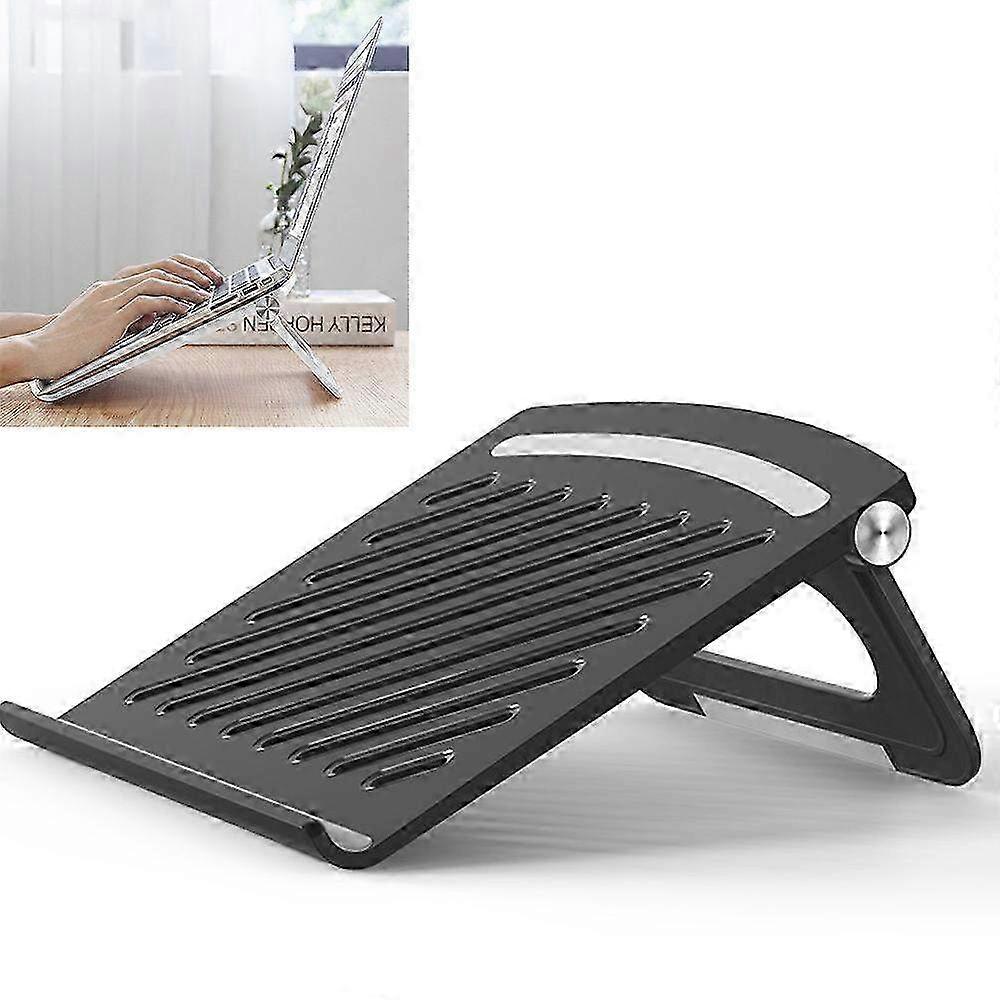 Portable Adjustable Laptop Stand - Foldable Aluminum Computer Riser for 10-17 Inch Laptops - Ergonomic Cooling Design