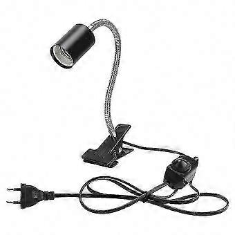 Soporte de lámpara de calor ajustable 360 para reptiles tortuga lagarto pez con control de temperatura enchufe de la UE 220V