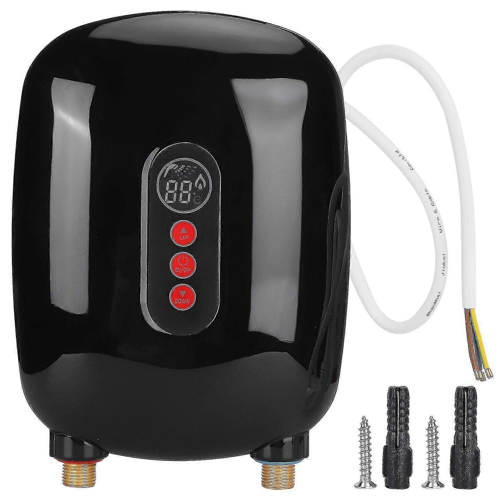 6500W Instant Water Heater with Fast Heating & Temperature Display - 220V Ideal for Household Kitchen & Bathroom Use