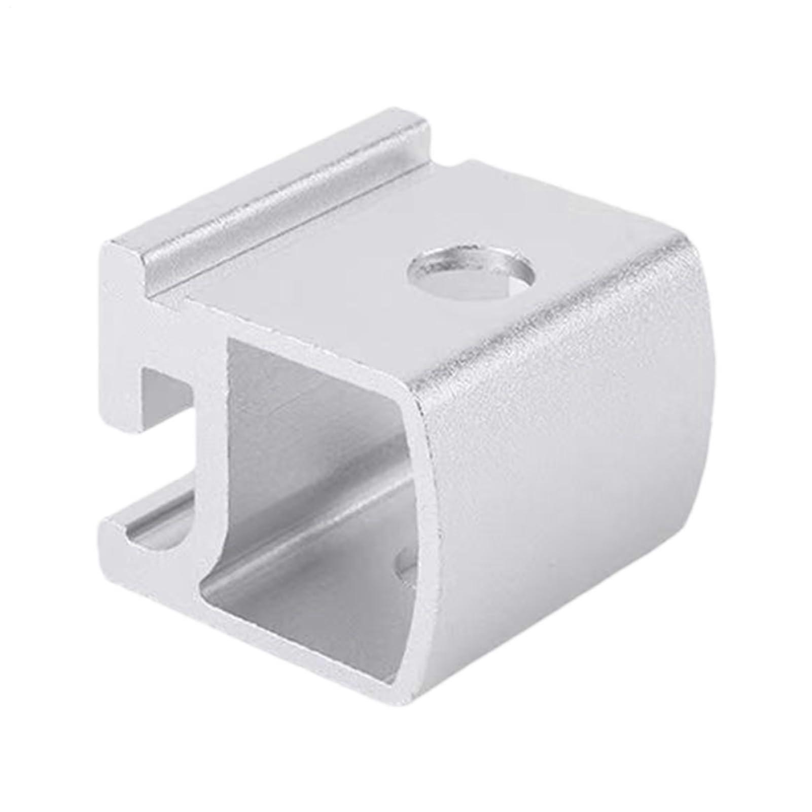 Camping Table Rail Joint Slide Buckle 3x3x2.6cm 1.18x1.18x1.02in Weather-Resistant Silver Multi-Purpose Cooker Mounting