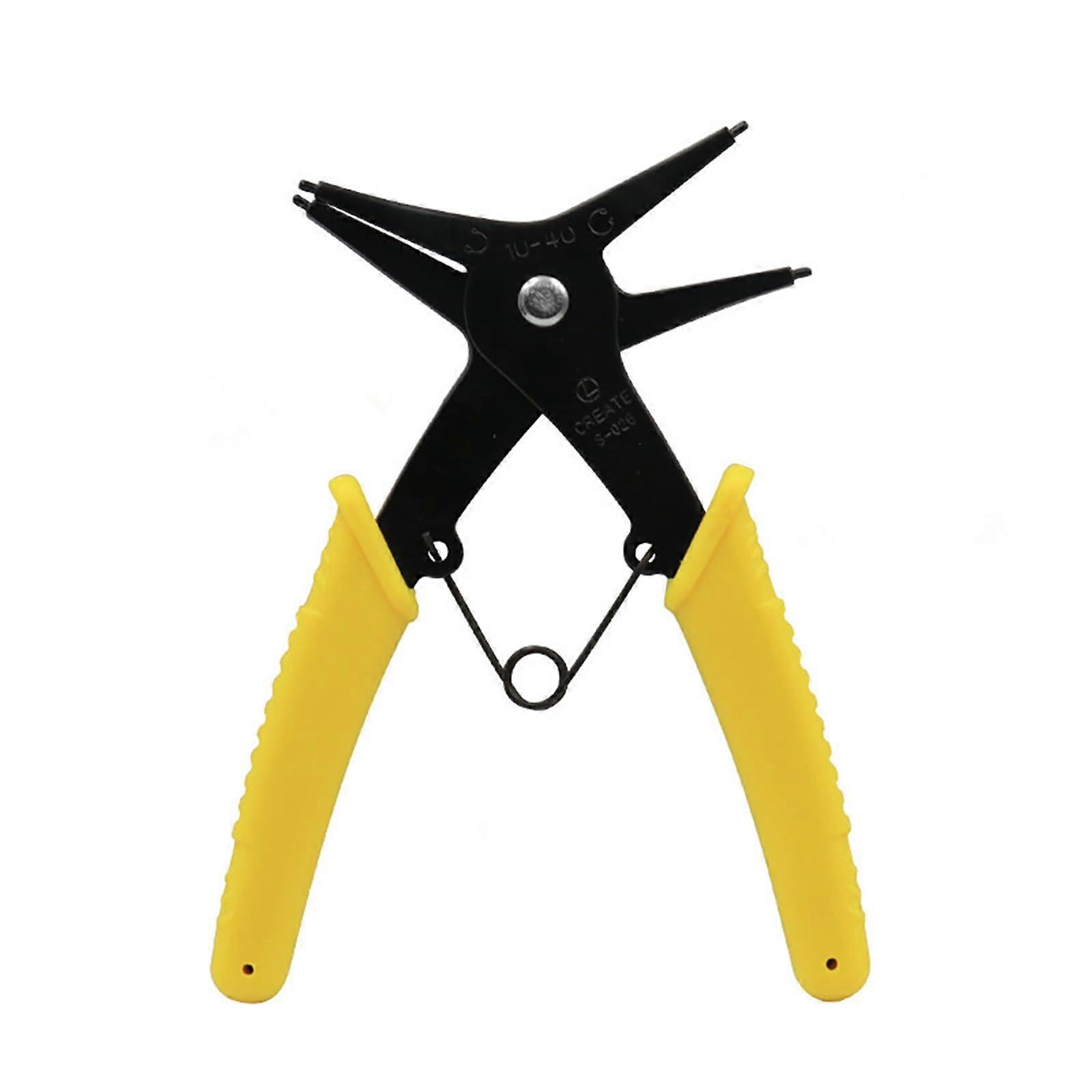 2 in 1 Snap Ring Pliers Internal External Circlip Pliers Straight Lock Ring Pliers for 10mm40mm Diameter Snap Ring