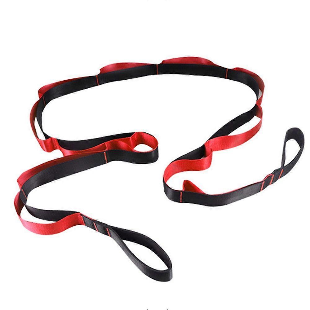 Stretch Strap, Elastic Bands for Training, Stretching Belt for Therapy, Leg Stretching, Red