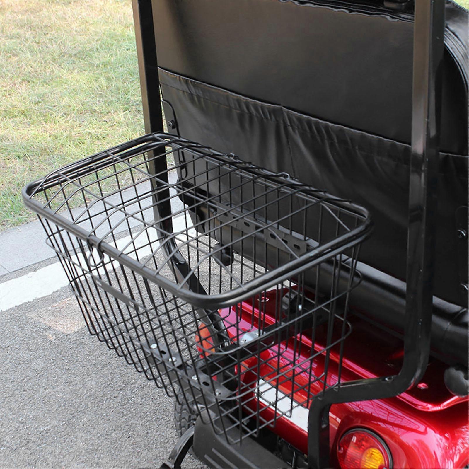 Mobility Scooter Rear Basket Bracket 32x21cm Iron Mounting Accessory