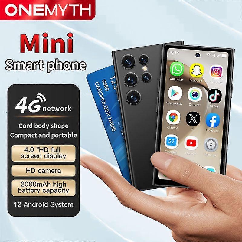 Rainbuvvy Dual 4G LTE Network ONEMYTH S26 Pro Mini Smartphone Dual SIM 4.0'' HD Full Screen 2000mAh 2GB+16GB Play Store Gift For Girls