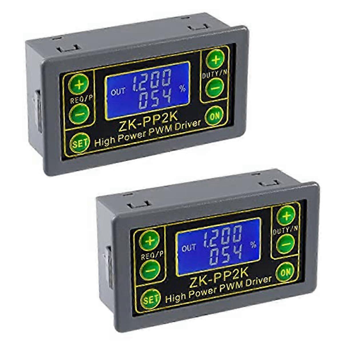 PWM Pulse Signal Generator -PP2K, Period Delay Drive Module 3.3-30V 8A PWM Dimming Motor Speed Controlle,2PCS