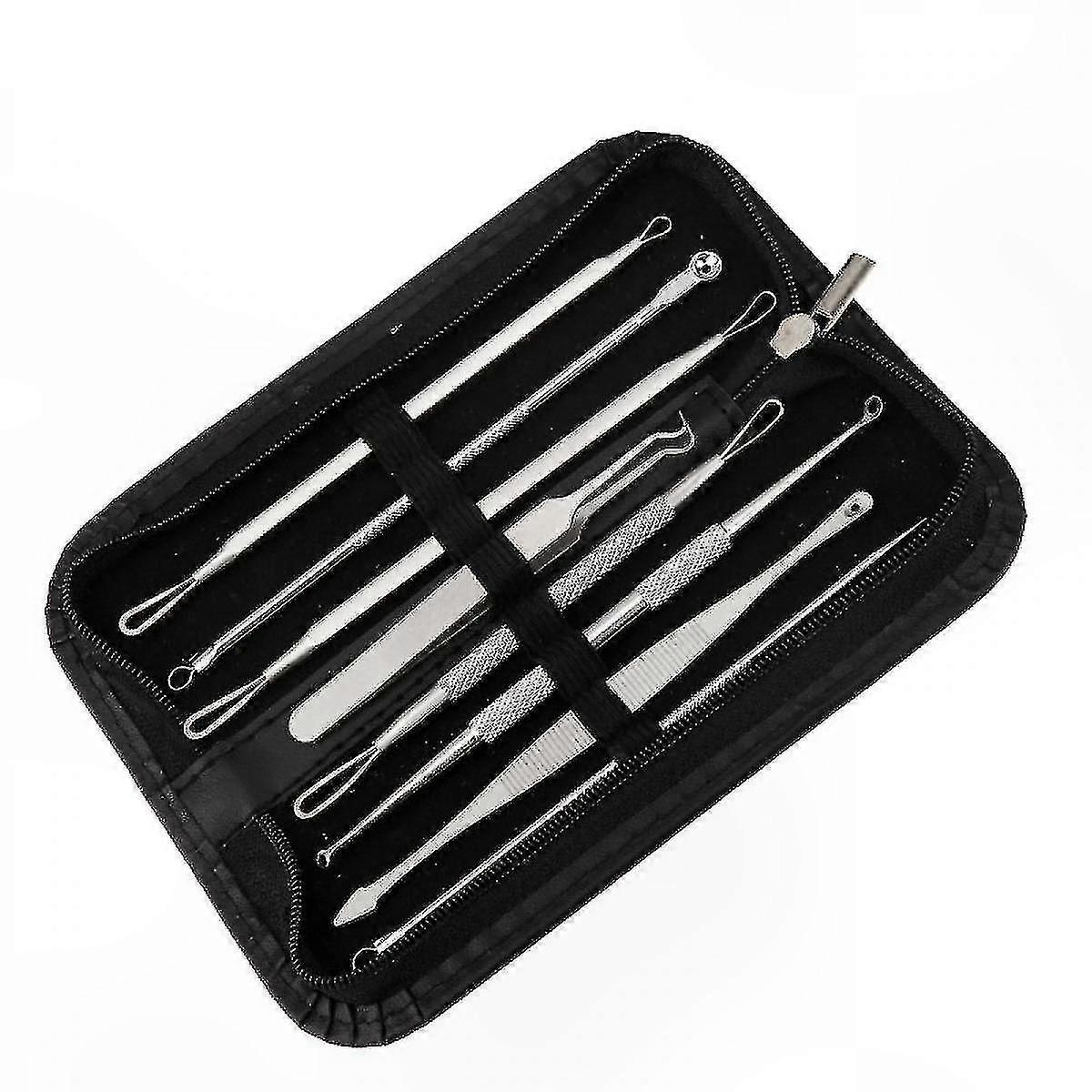 Facial Care Tool Set for Blackhead and Blemish Removal with Ingrown Tweezers and Extractor