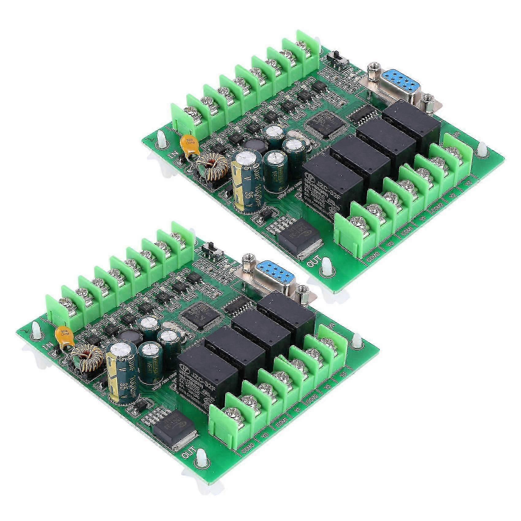2x Plc Fx1n-10mr Industrial Control Board Plc Smart Home Controller Programmable