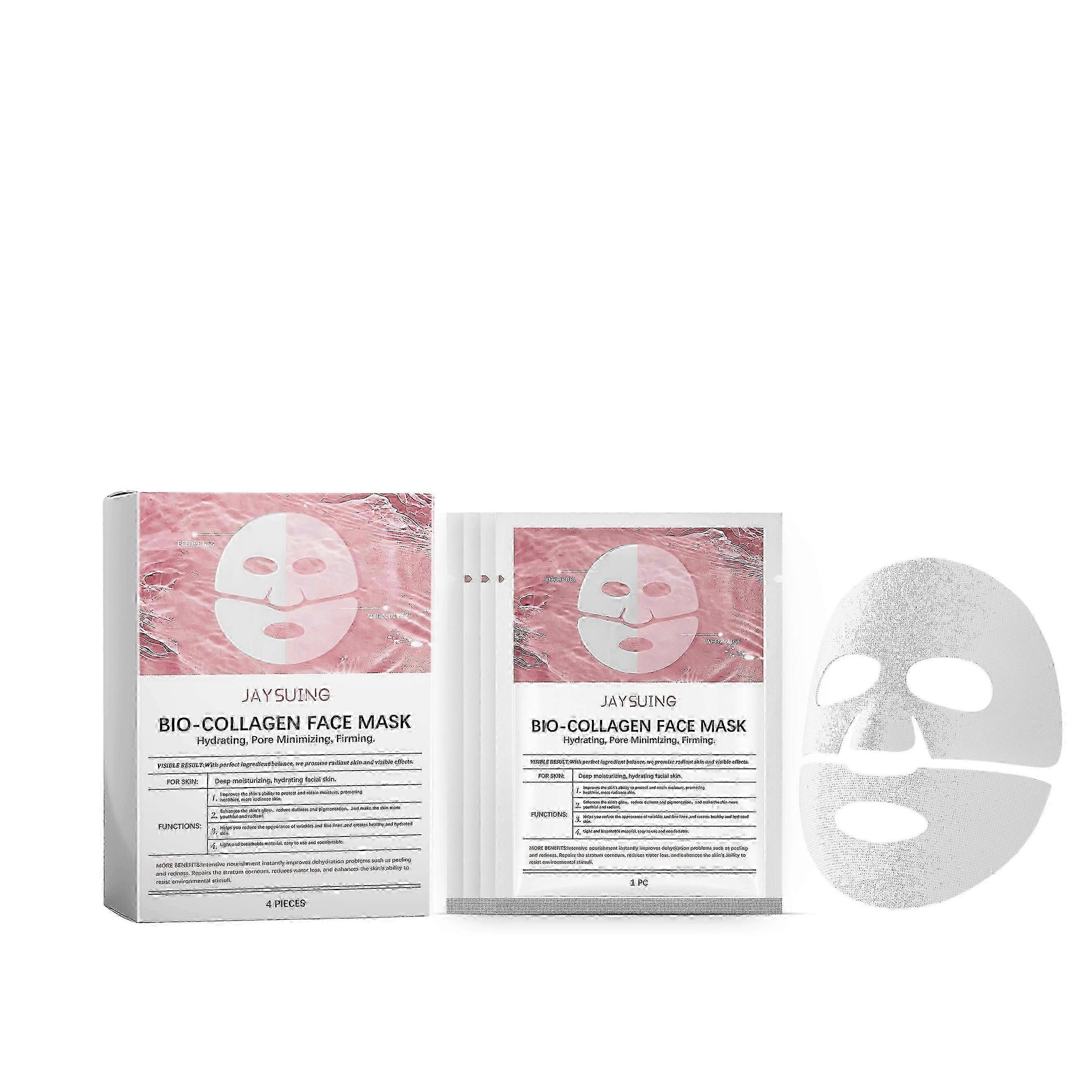 4-Pack Deep Moisture Facial Masks for Pore Refinement & Radiant Com...