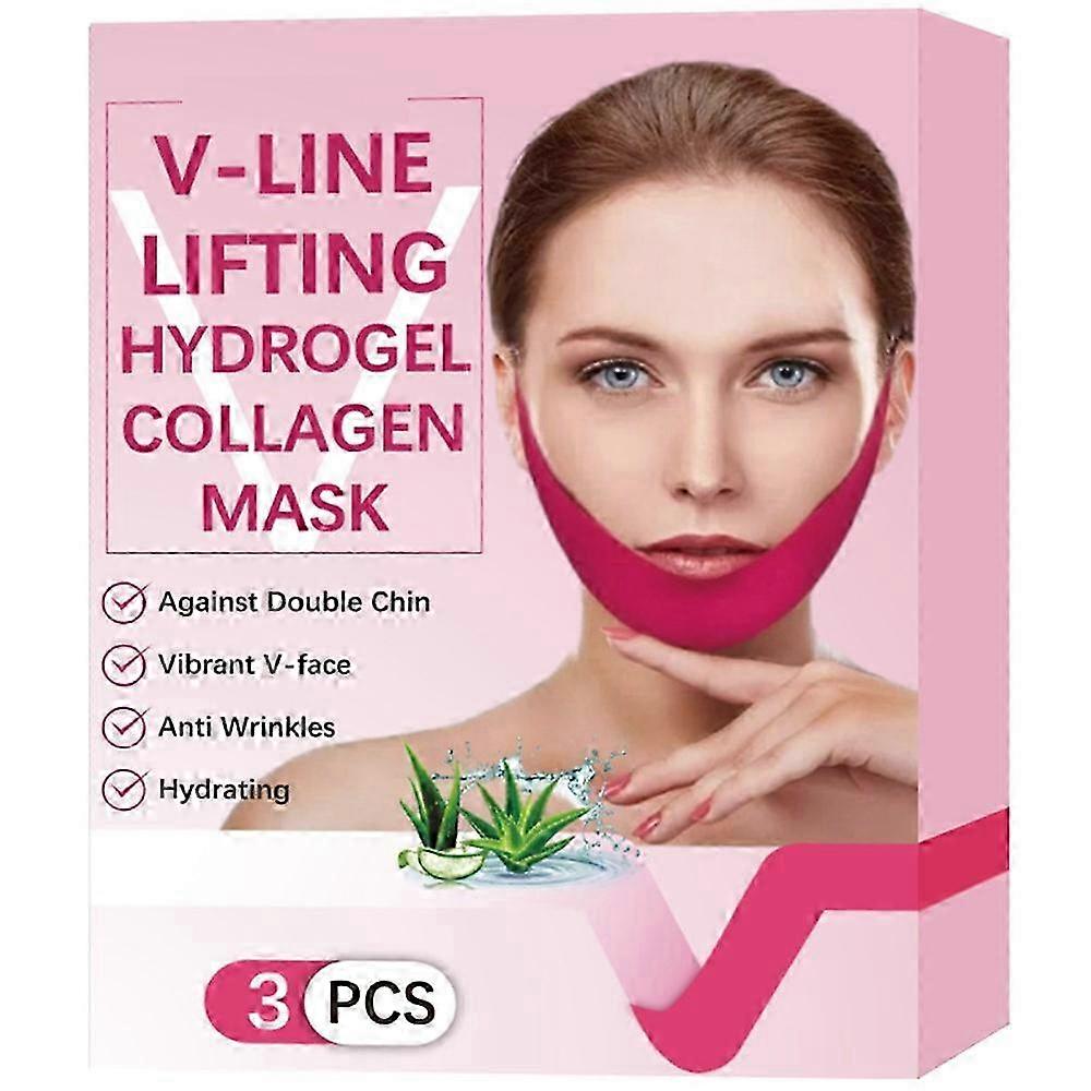 Face V Line Lifting Hydrogel Collagen Mask - Double Chin Reducing & Anti-aging Effect