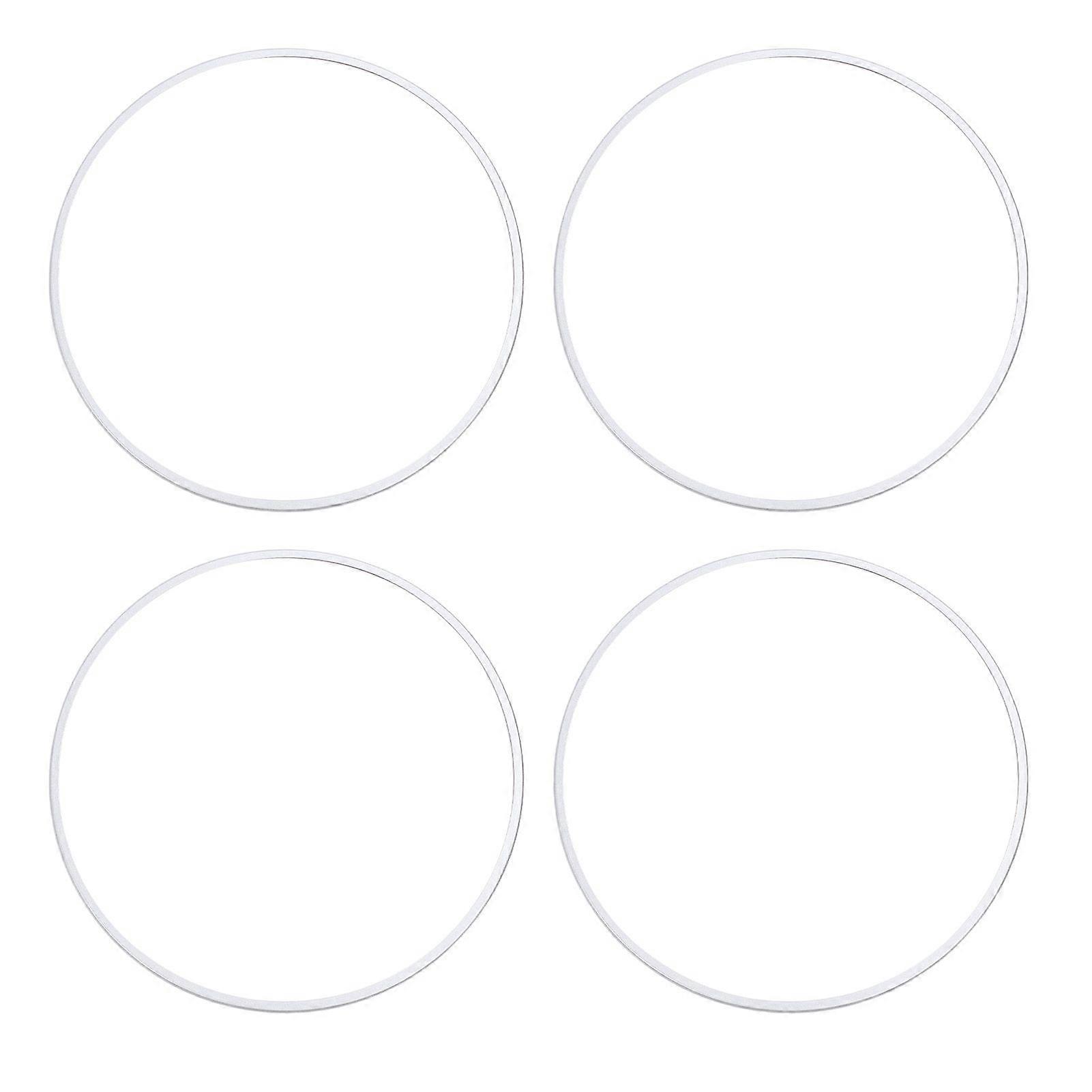4Pcs Wheel Rim Protector Aluminum Alloy Scratch Resistant Wheel Rim Guard Trim Ring for 19 Inch Hub Silver