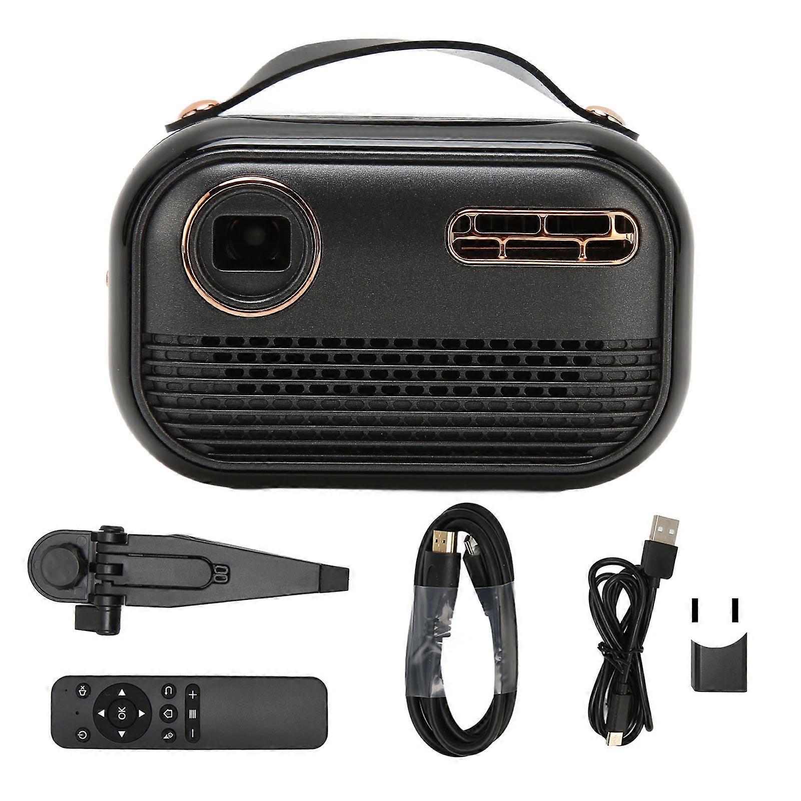 Mini Projector for Android 9.0 1080P Portable Projector with Tripod Remote 5G WIFI