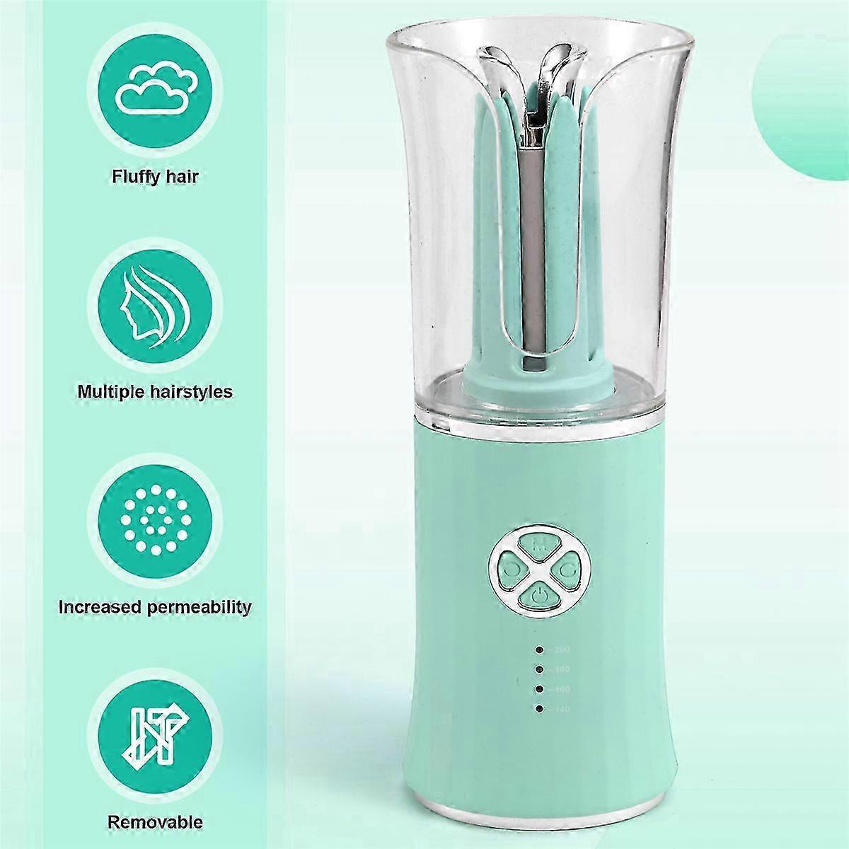 Portable Wireless Curling Iron - Fast Heating, 4 Temperature Settings