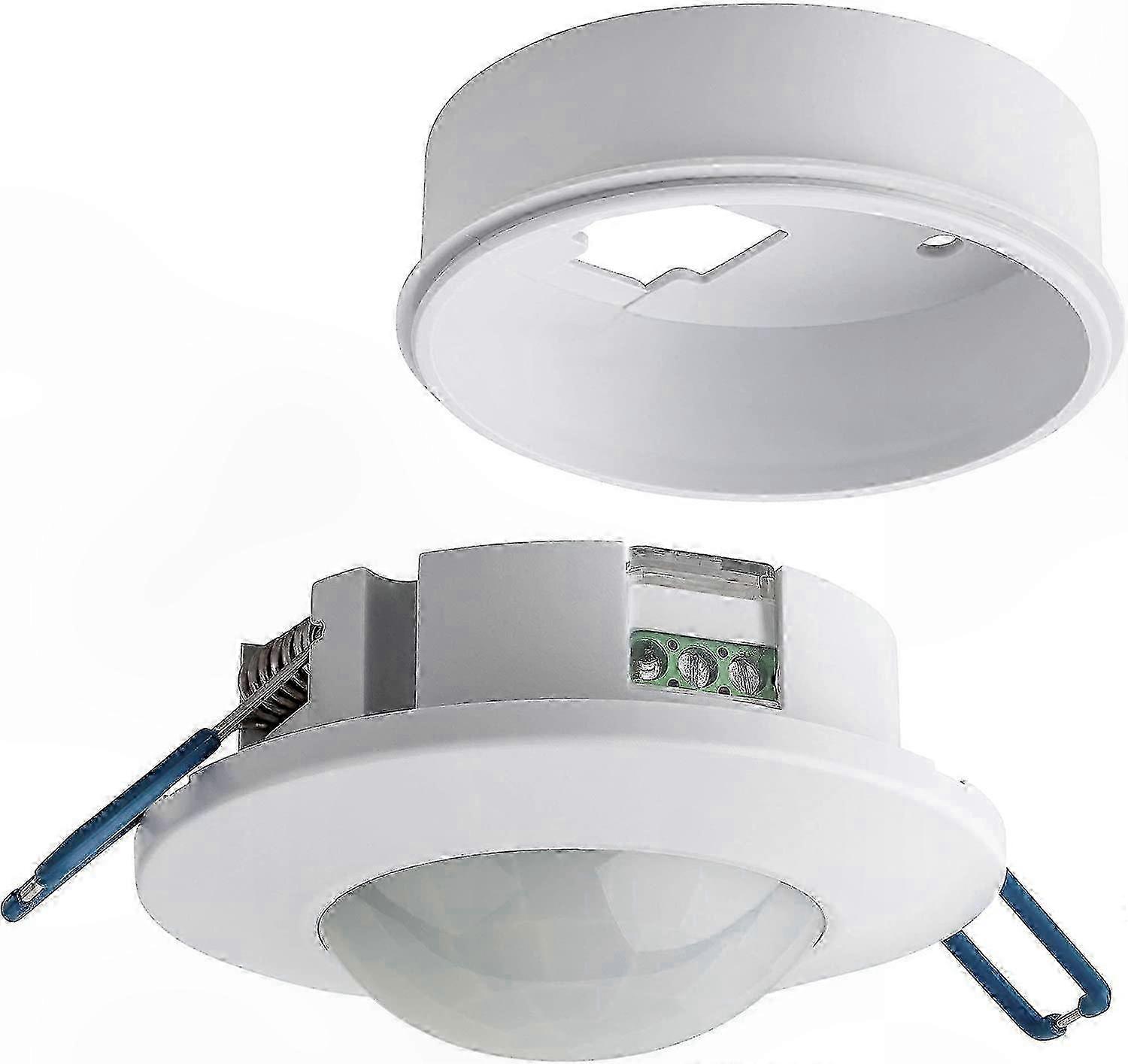 360° IR Motion Sensor, 6m Detection Range, Programmable Settings, LED Compatible, Flush or Surface Mount for Indoor Use
