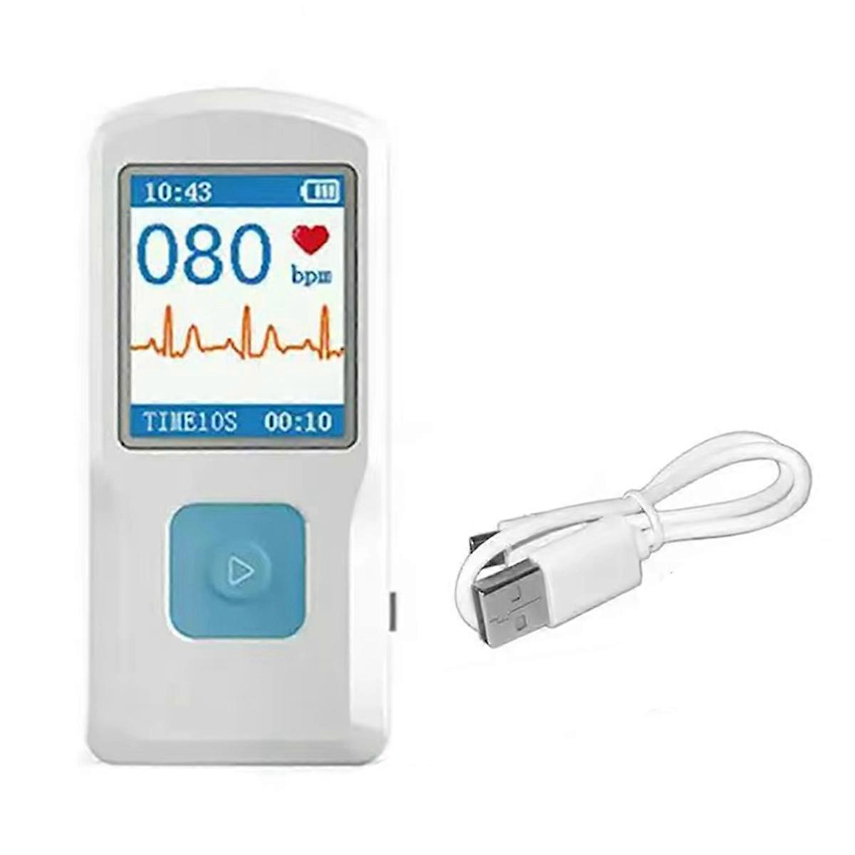 Bluetooth ECG-monitor Elektrocardiogram PM10-scherm