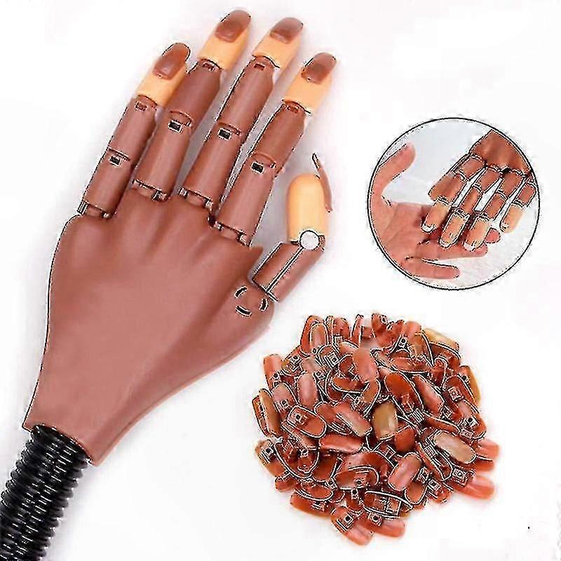 Flexible Manicure Practice Hands - Removable Prosthetic Tool for Nail Art Training (Perfect DIY Learning Kit)