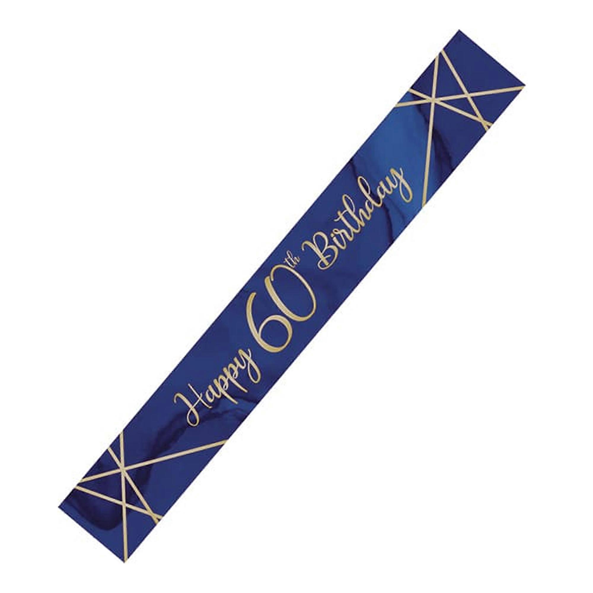 Creative Party Happy 60th Birthday Foil Banner