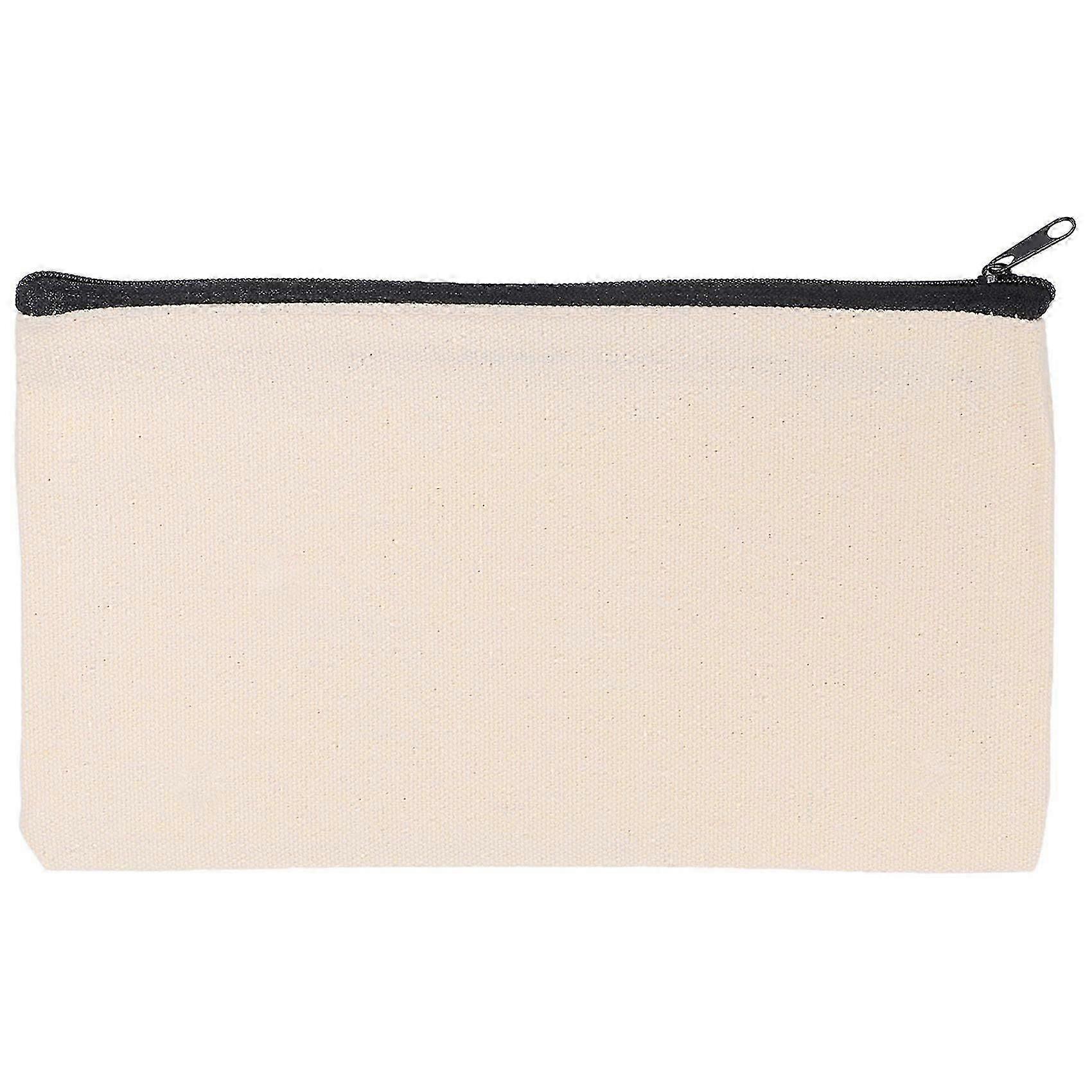 36Pcs Canvas Zipper Bag Pencil Case Cosmetic Bag Blank Bag DIY Craft Bag Cosmetic Bag Cosmetic Bag
