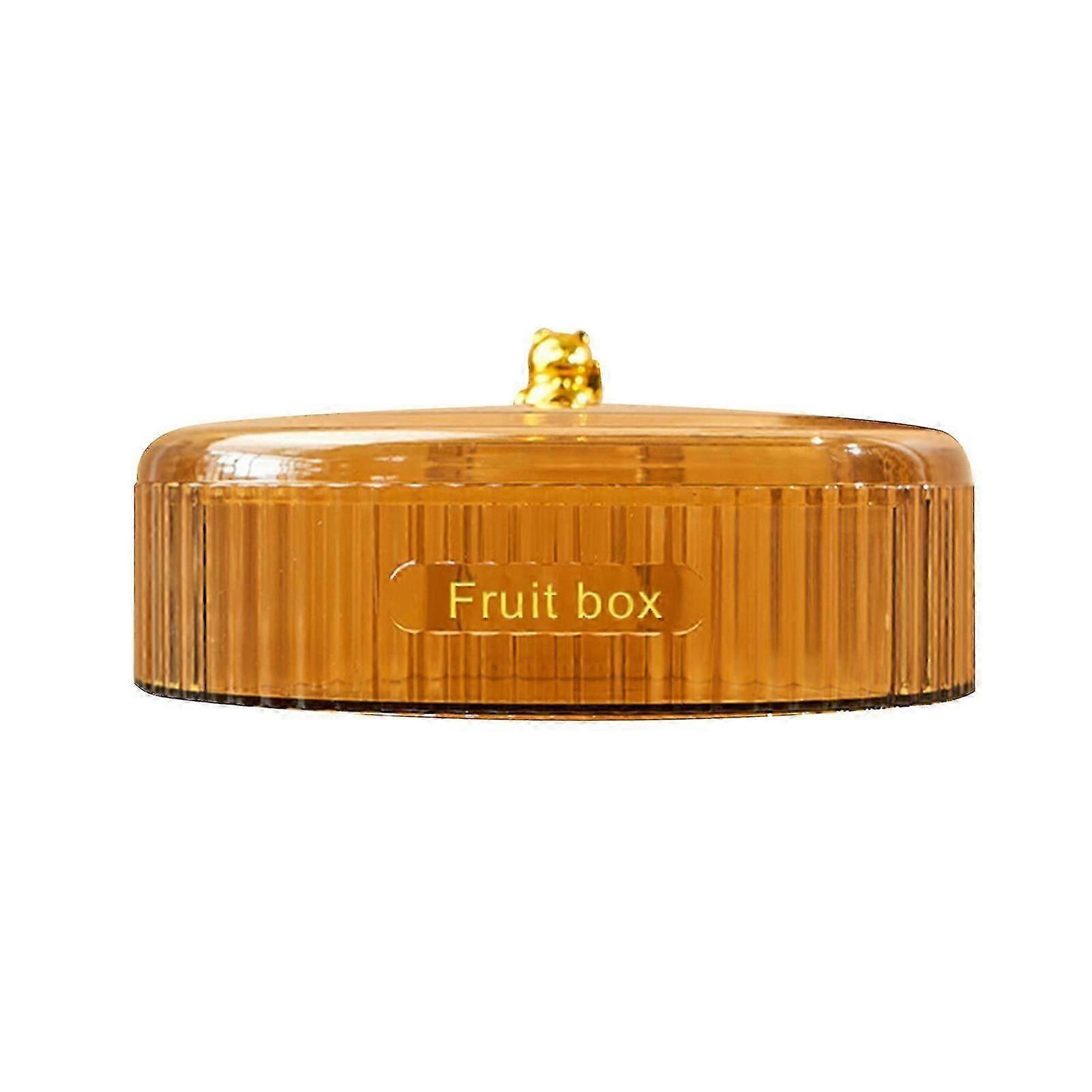 Simple Dry Fruit Tray with Multi-Grid Dust-proof Nuts Candys Container for Friends Party