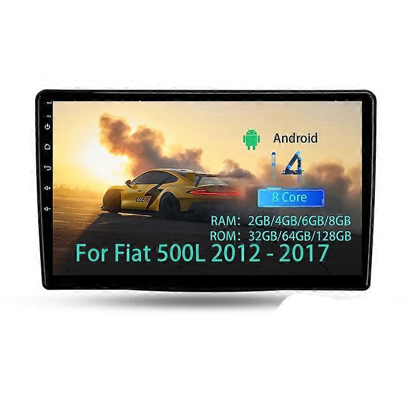 Android Car Radio GPS Navigation Multimedia Video Player for Fiat 500L 2012-2017 Stereo