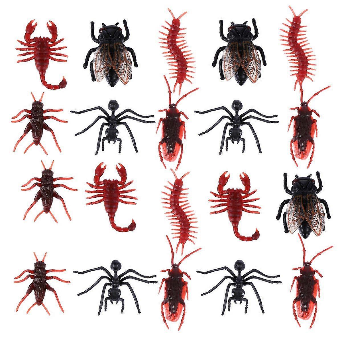 60Pcs Simulation Insect Model Realistic Spider Centipede Scorpion Prank Toys
