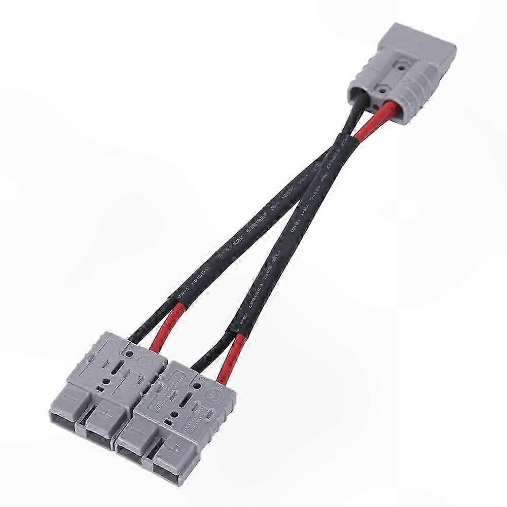 Dual Y Adapter for 50A Power Connectors Battery Forklift Plug Anderson-Compatible Connection Solution