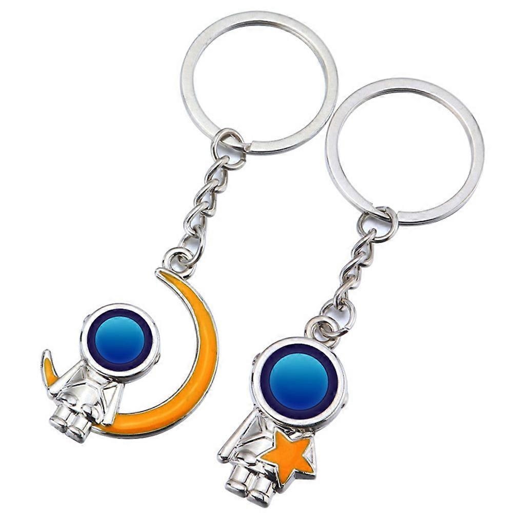 Spaceman Key Ring Astronaut Keychain for Bag Decor 5Pairs Pack