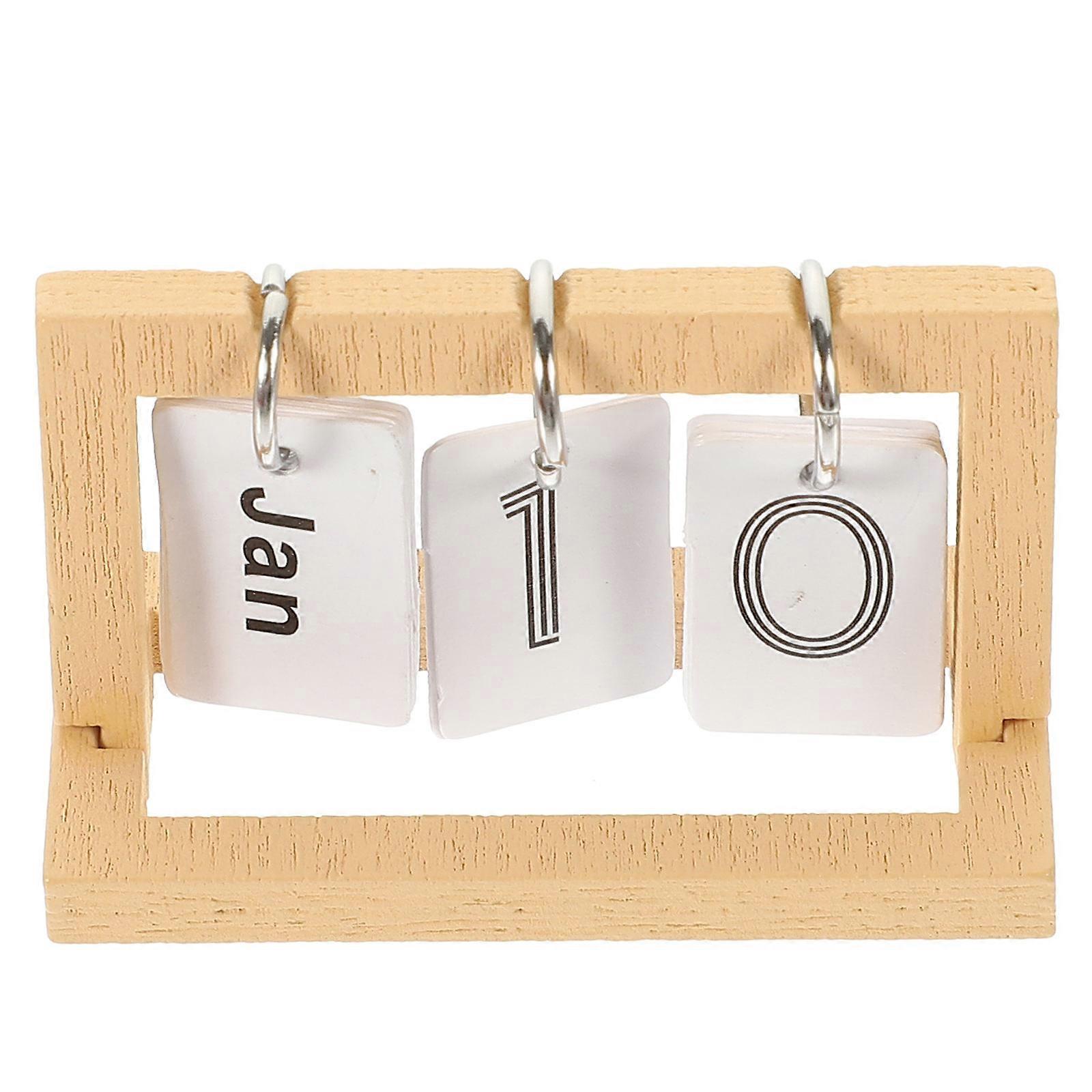 Miniature Flip Calendar for Decoration 5Pcs Mini Desk Calendar Doll House