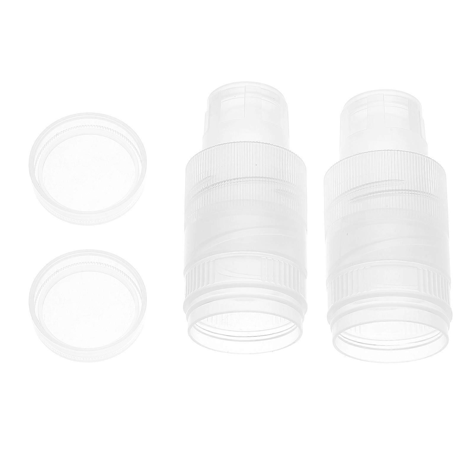Precision Honey Jar Splitting Lid 2Pcs Reusable Plastic Bottle Cap For Household Containers Easy Cleaning Water Bottles