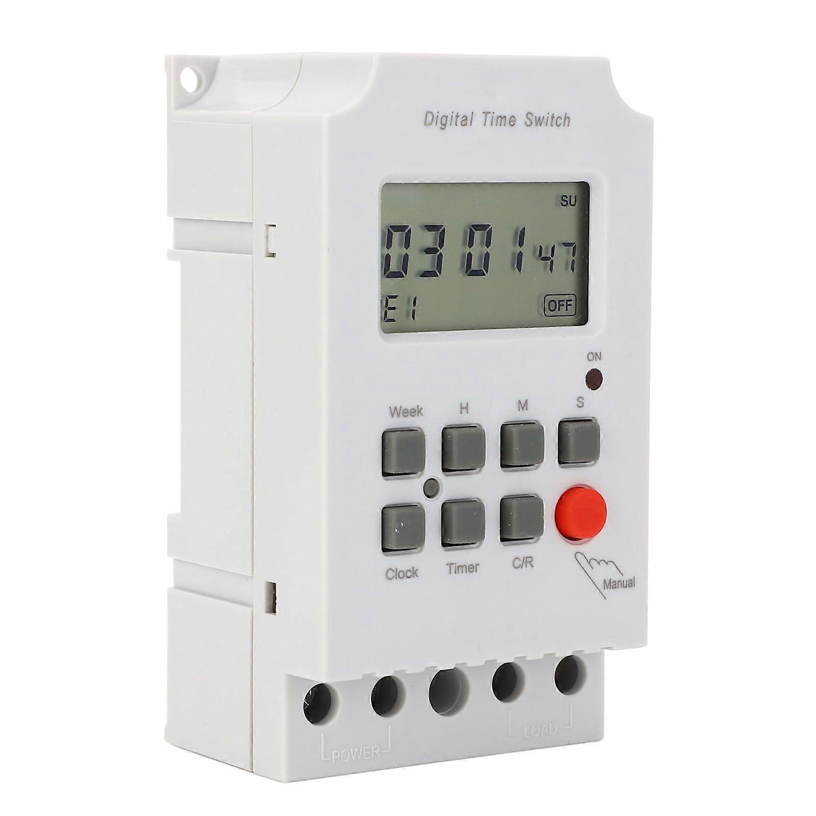 Digital Timer Switch 28 Groups Program Heavy Duty Programmable Electronic Time Control AC200240V