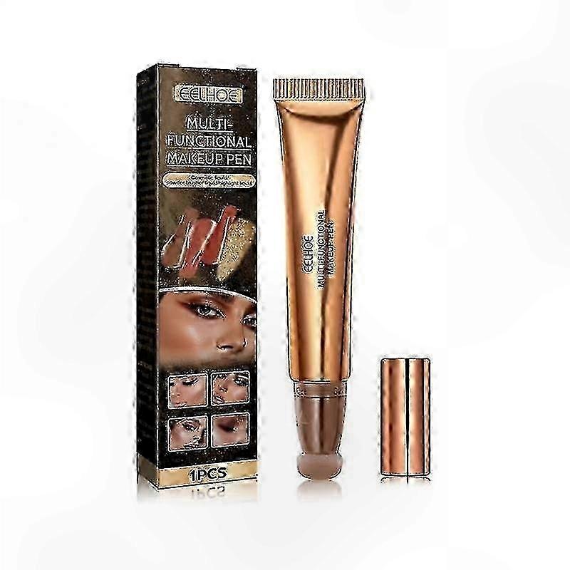 Multifunctional Contouring Makeup Palette with Blush, Bronzer, and Highlighter for Cheek Tint and Shadow Definition